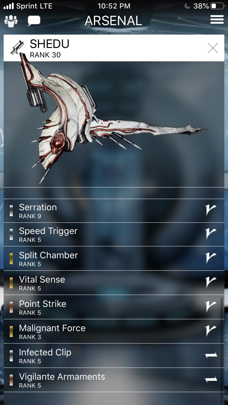 有名な Warframe Shedu ざばねがも