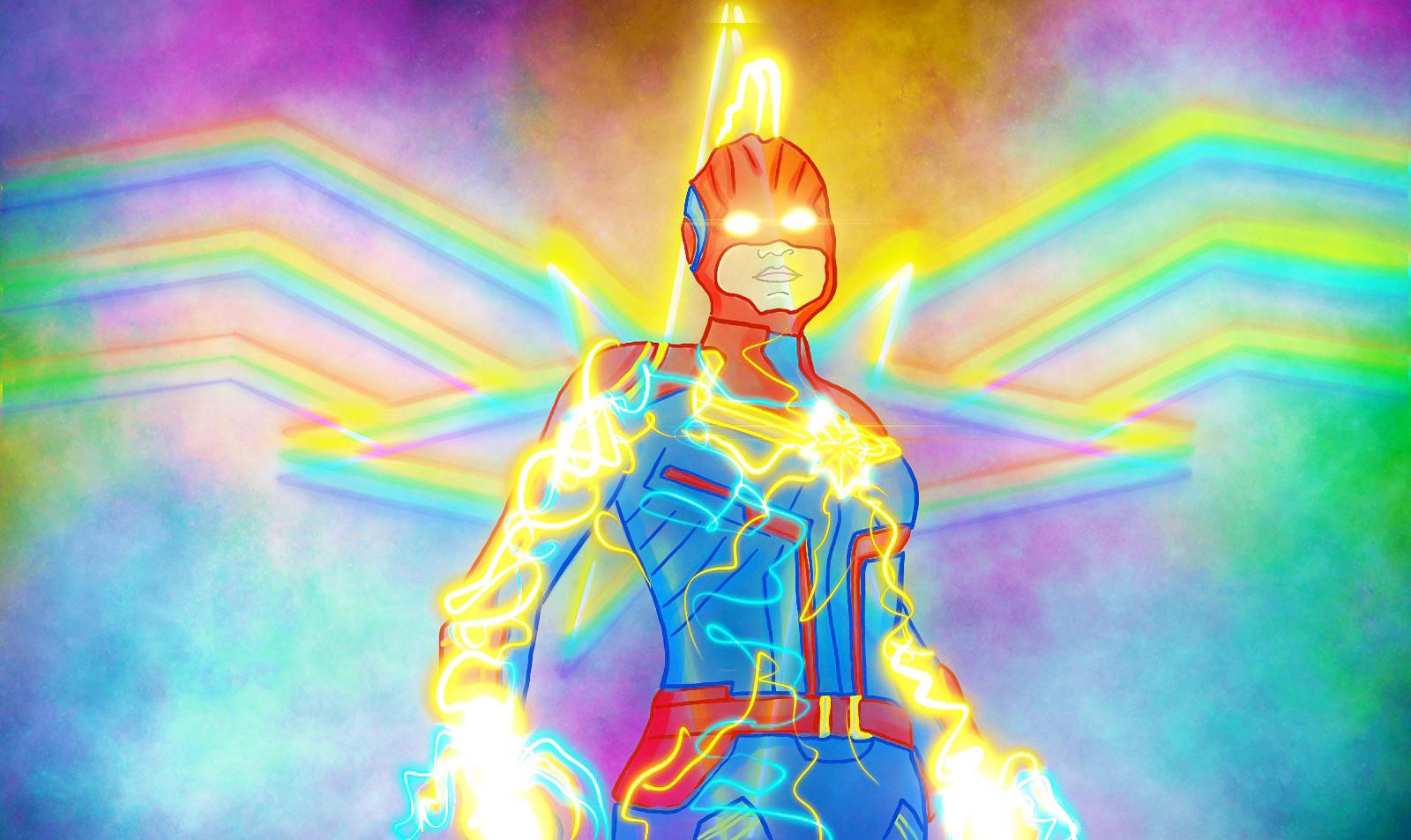 Captain Marvel fan art ig geek.doodles marvelstudios