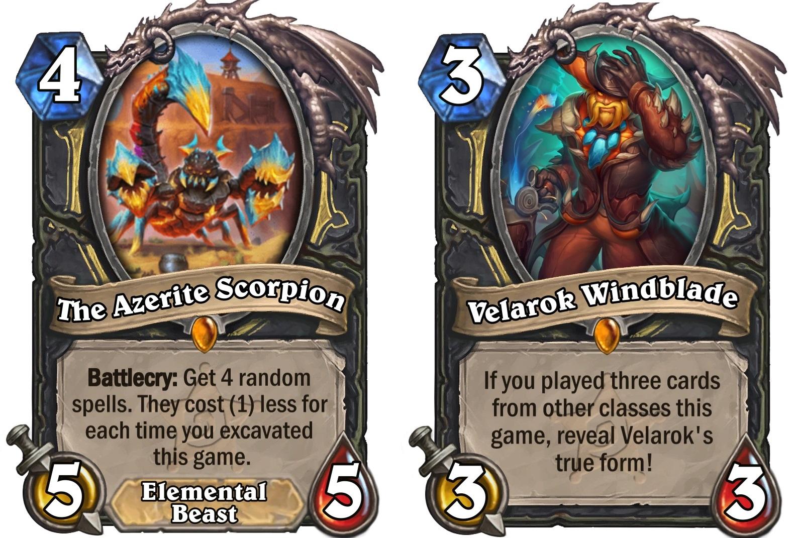 Hmm i just found a good solution to Azerite Scorpion and Velarok r