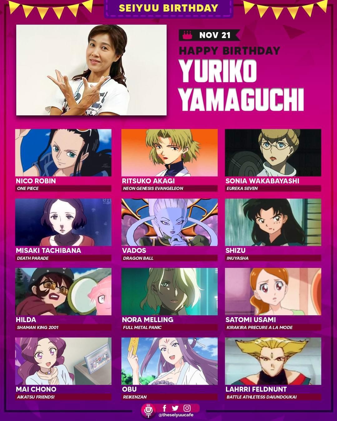 Happy Birthday to Robin’s legendary VA Yuriko!! r/OnePiece