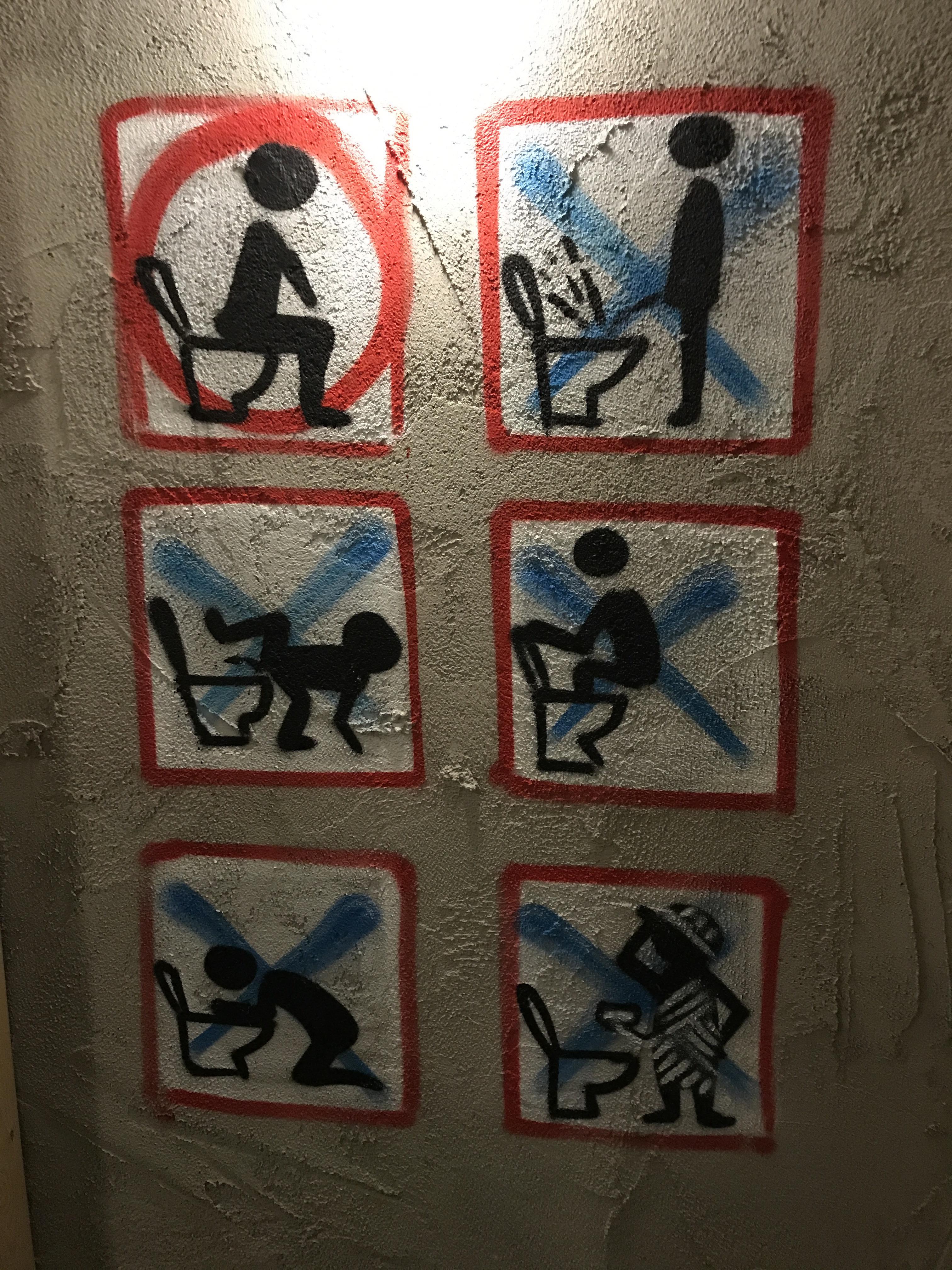 Proper toilet etiquette signage at a Thai restaurant r/mildlyinteresting
