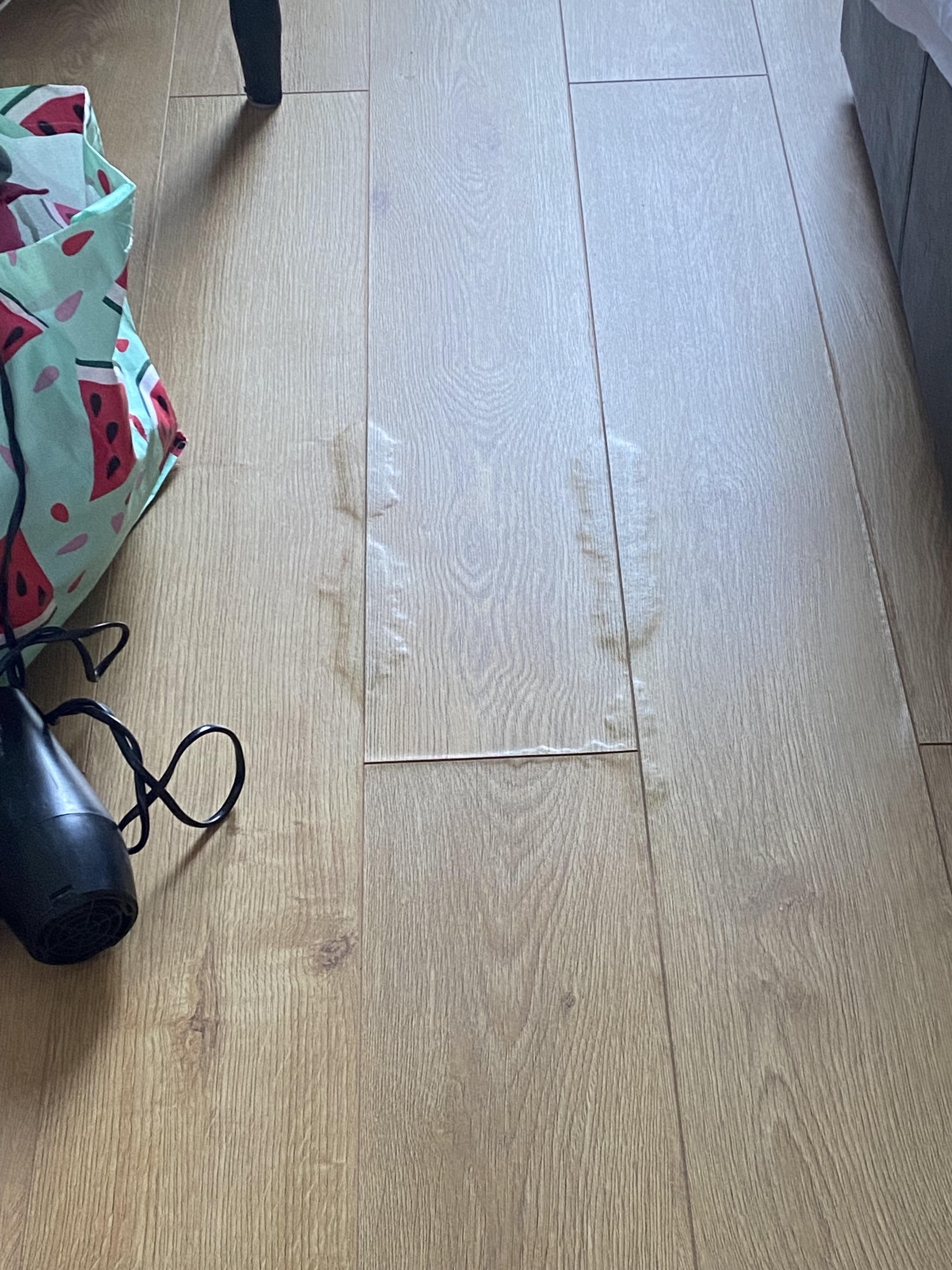 Water damage floor in rental advice pls? r/Flooring
