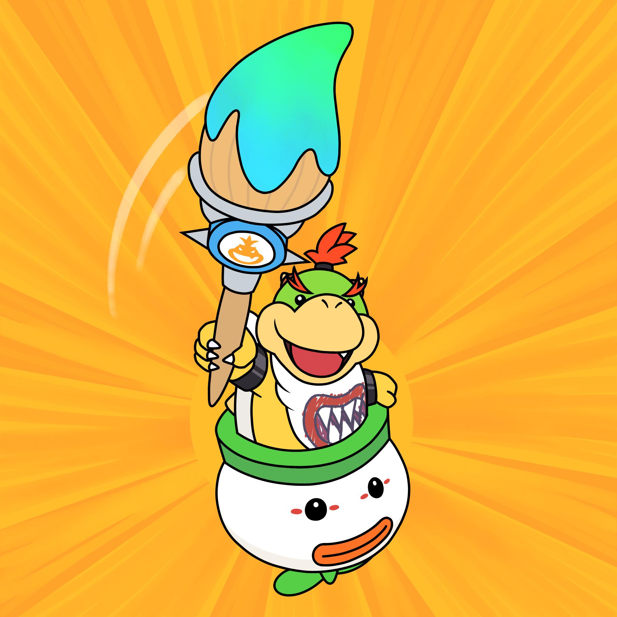 I drew Bowser Jr. for Mario’s Death r/Mario