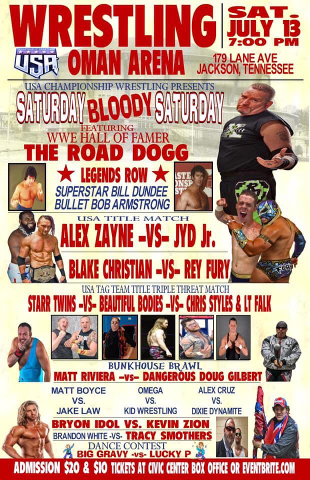 This Saturday in Jackson, TN, USA Championship Wrestling presents