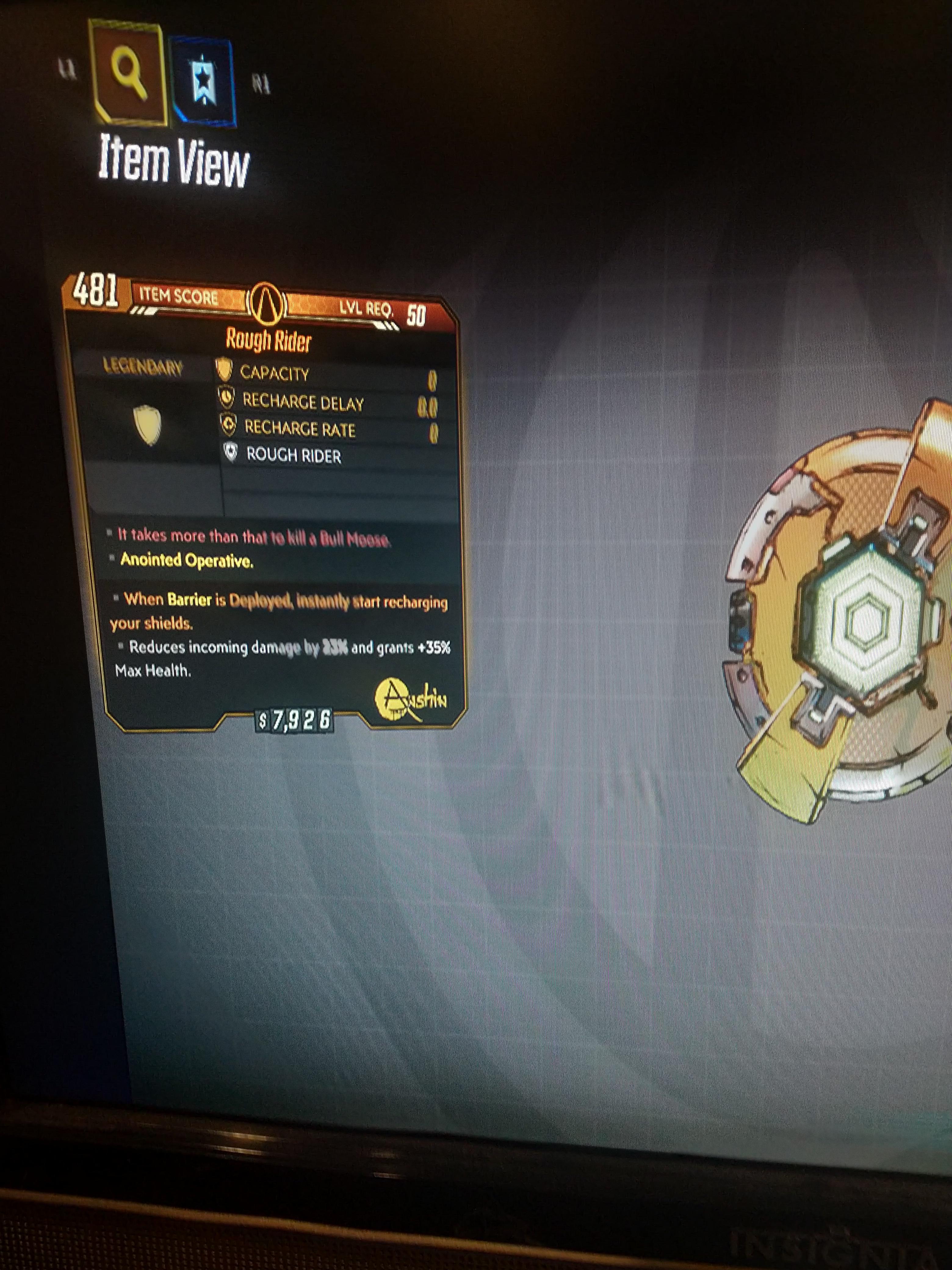 Pulled a shield from the Golden Chest. Really lucked out with the