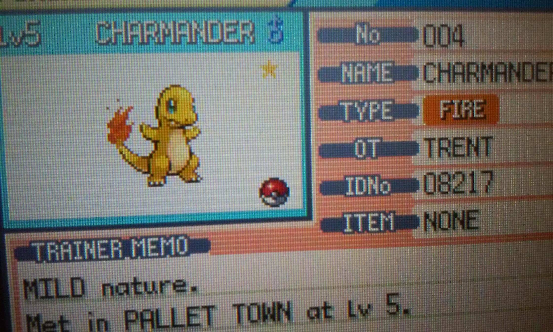 [3] Shiny Charmander in Fire Red after ??? SRs (3 days) r/ShinyPokemon