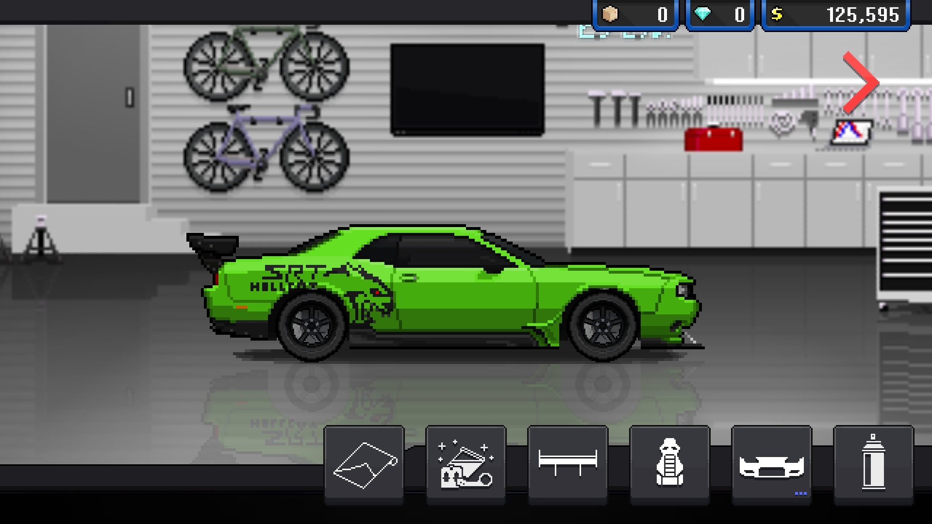 Dodge challenger hellcat WIP r/PixelCarRacer