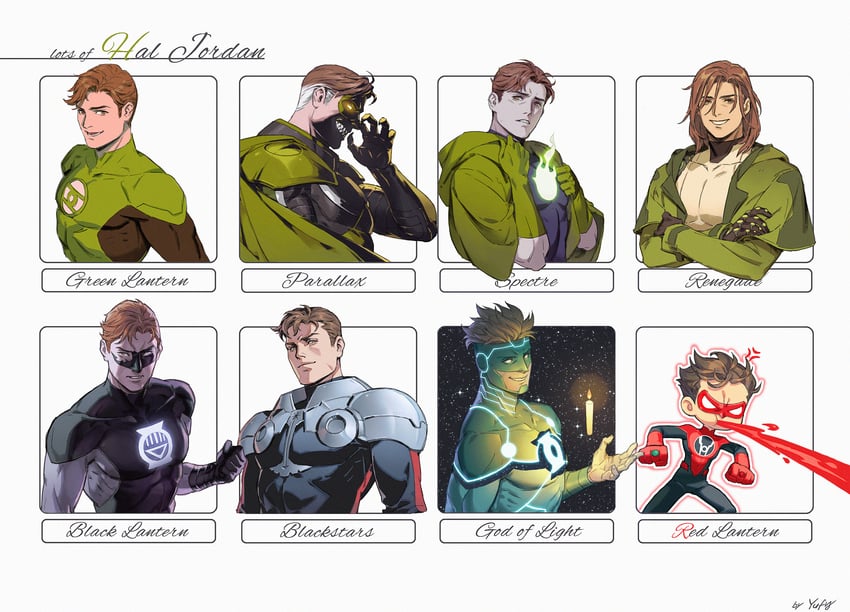 [Artwork] lots of Hal Jordan by yufy