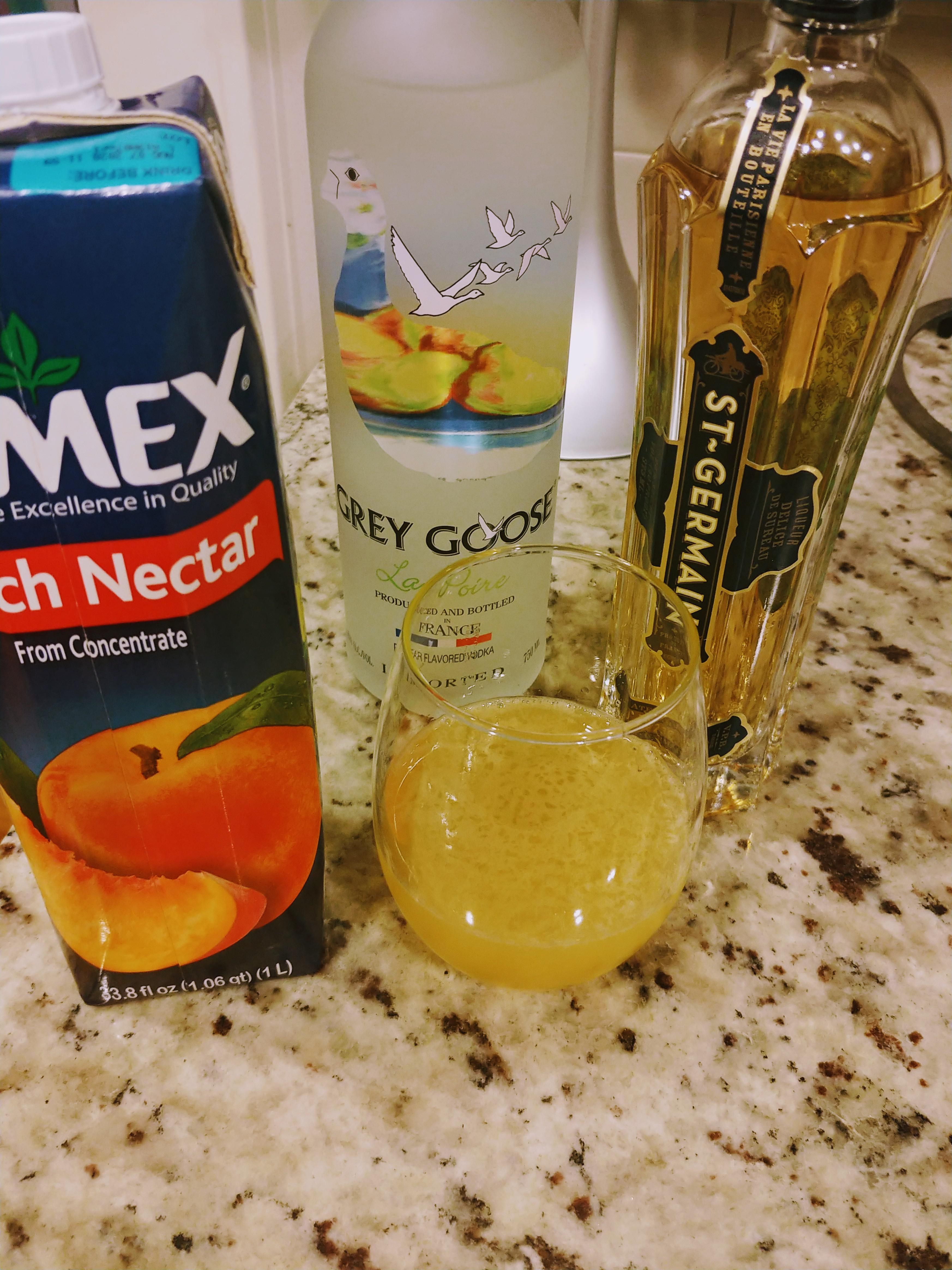 I'm calling it the pear blossom cocktails