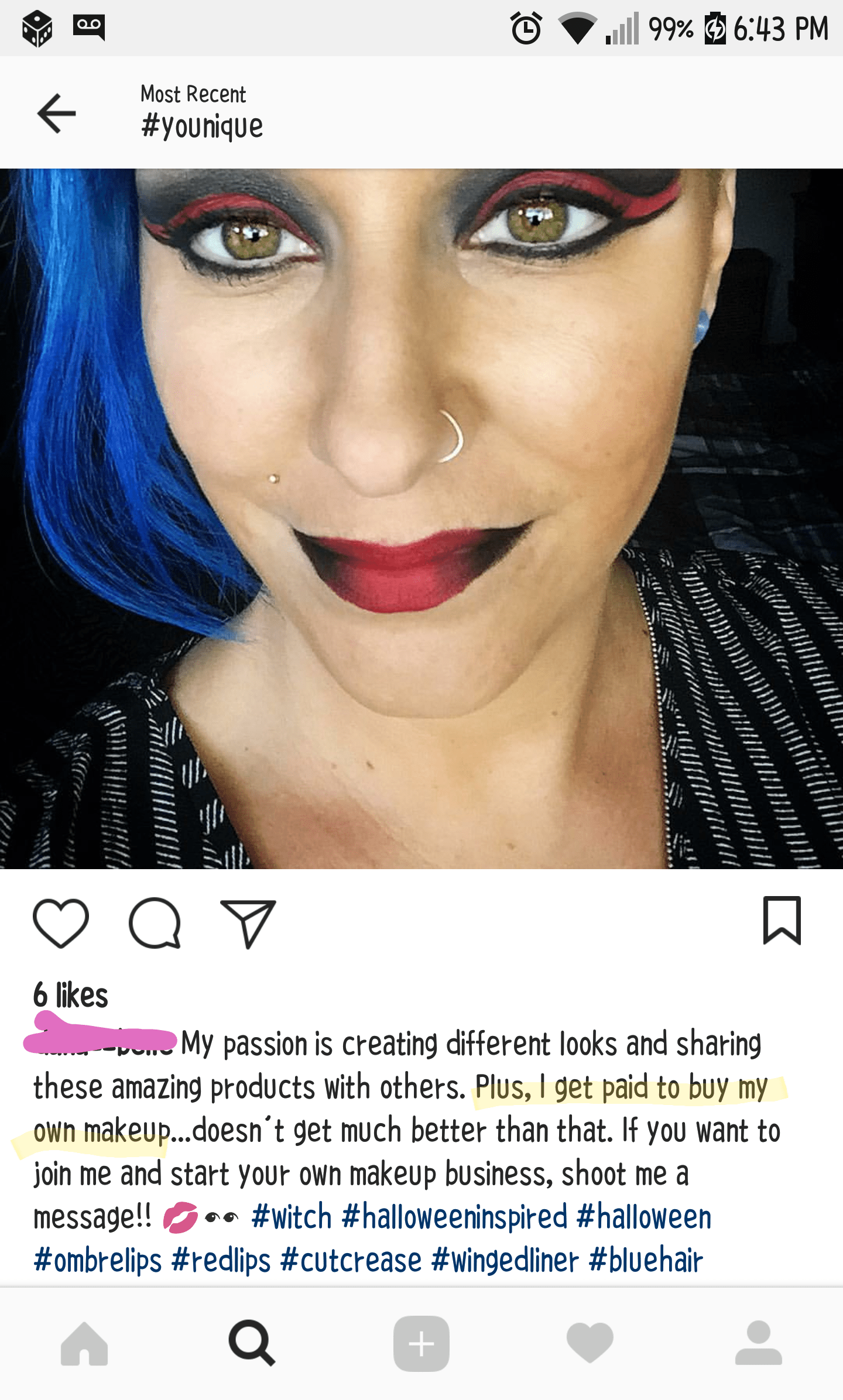 "I get paid to buy my own makeup"... You mean you get your own money