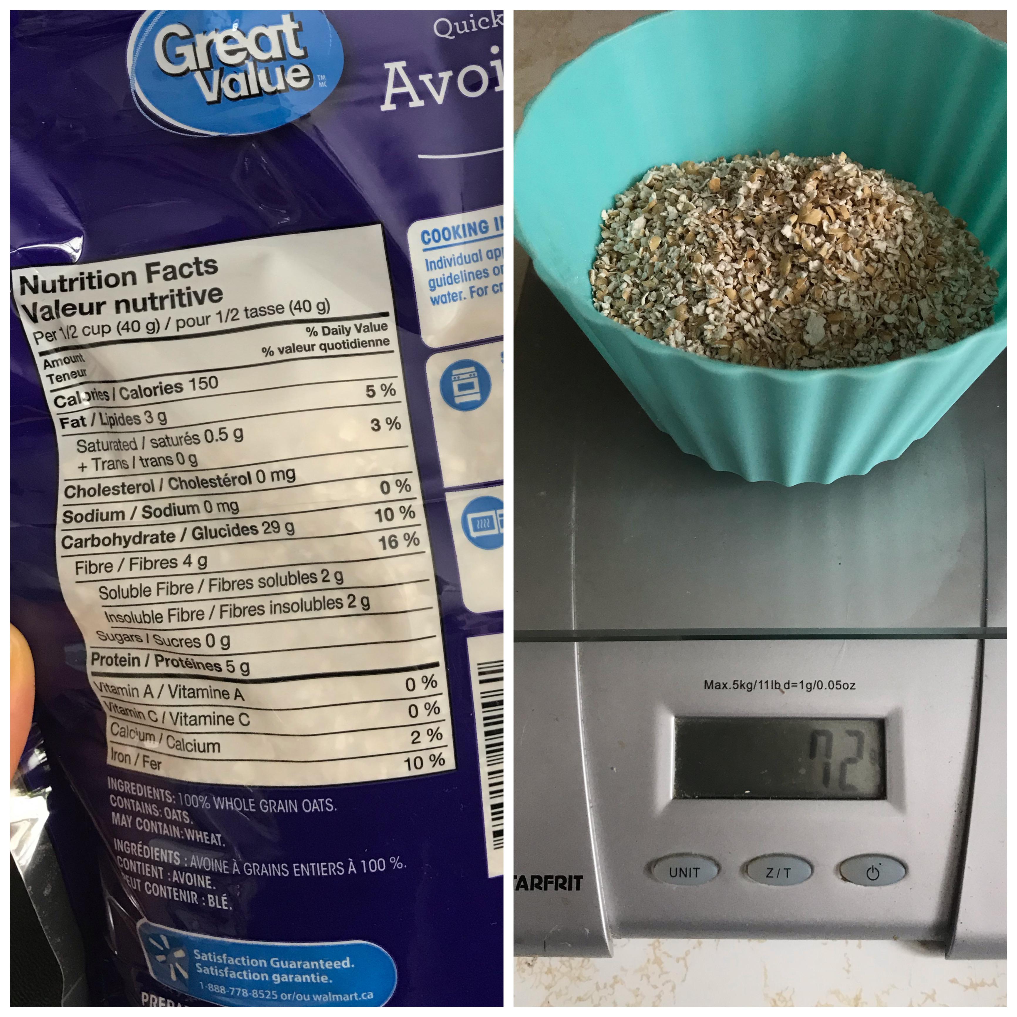 The power of a food scale! This nutritional info looked off to me so I