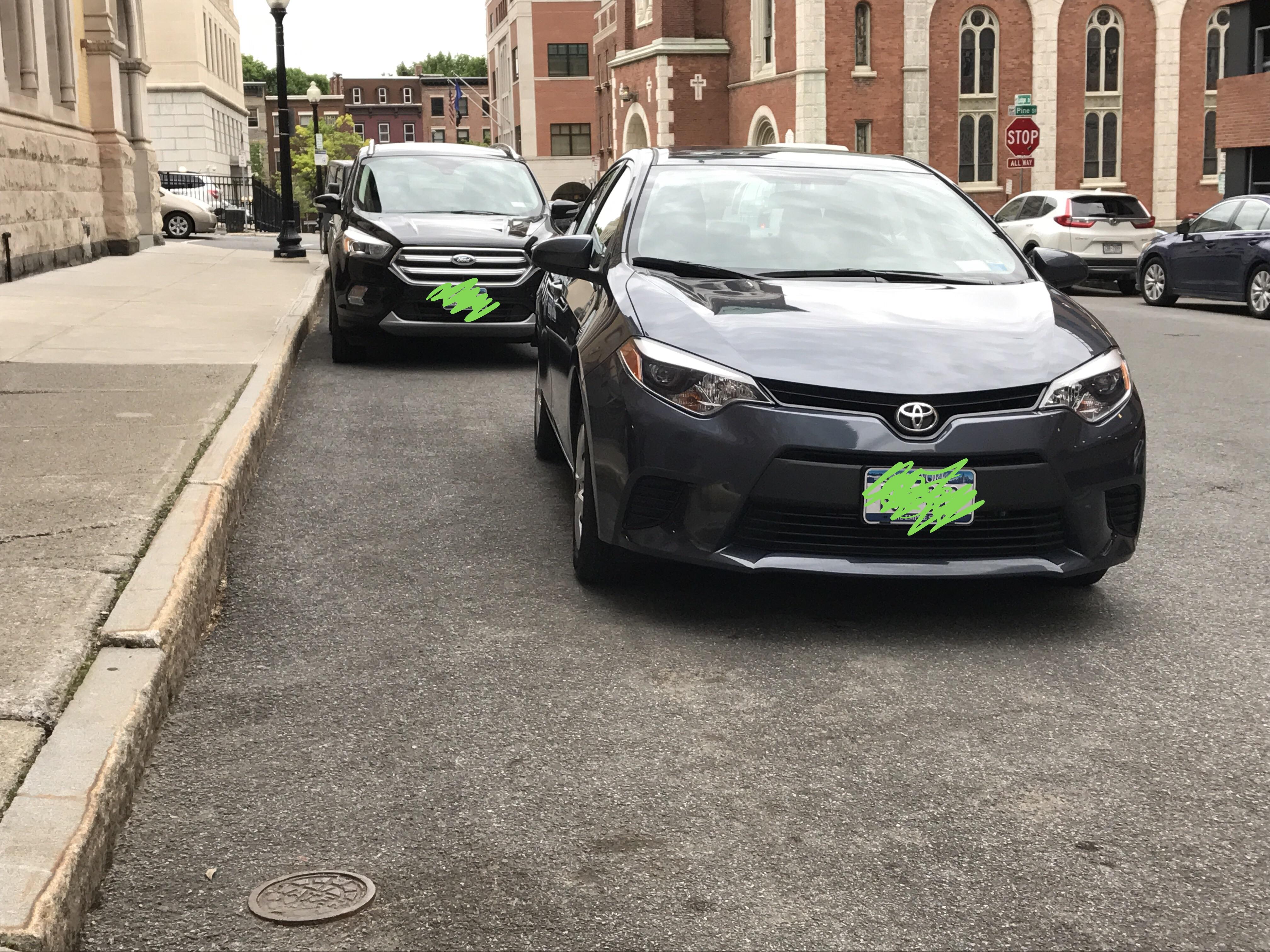 What's the worst parking job you've seen in Albany/CR? This one is at