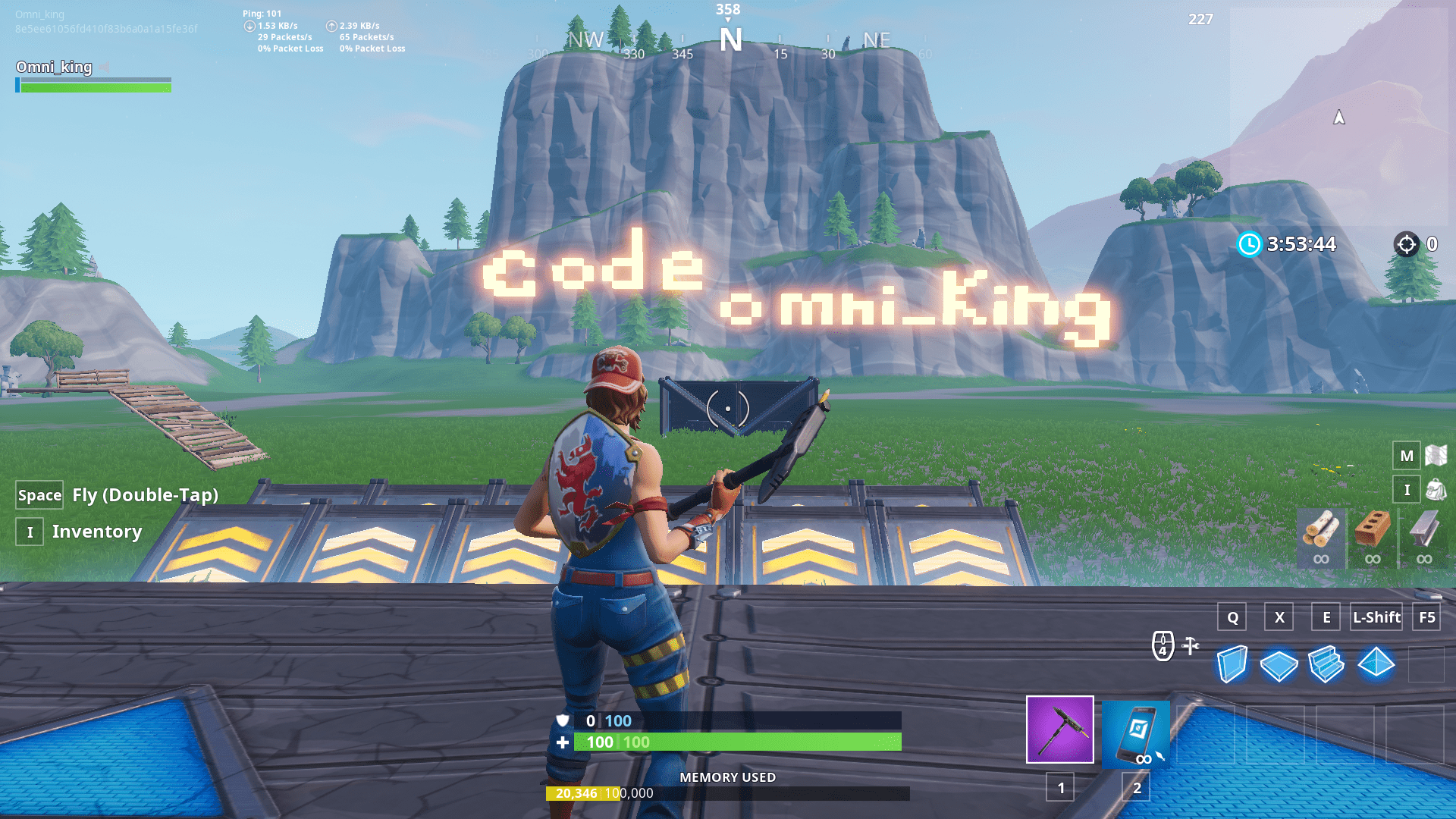 Fortnite 1v1 map code with hacks