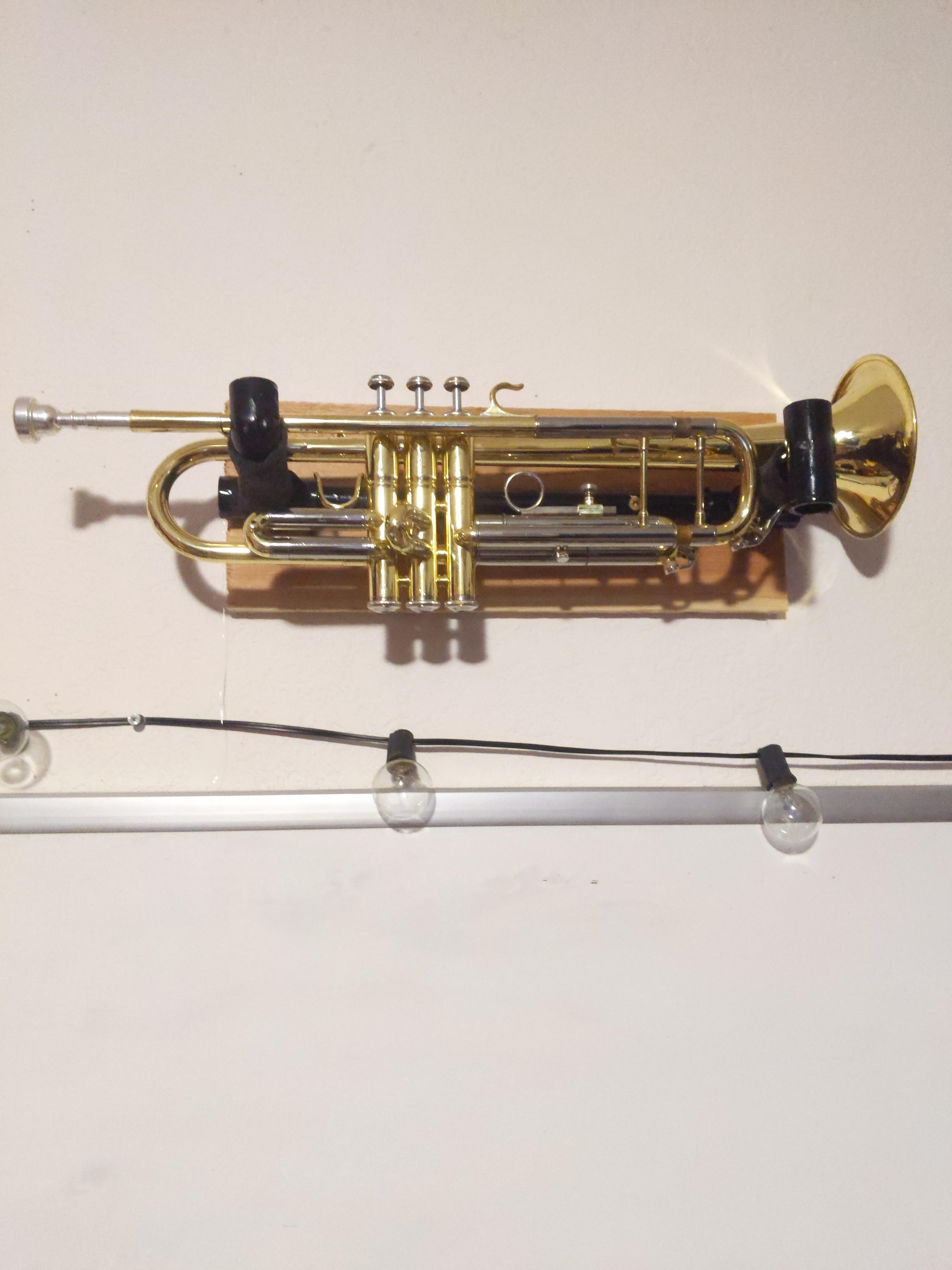 Here is the homemade wall mount I made with a cedar fence board, 3/4