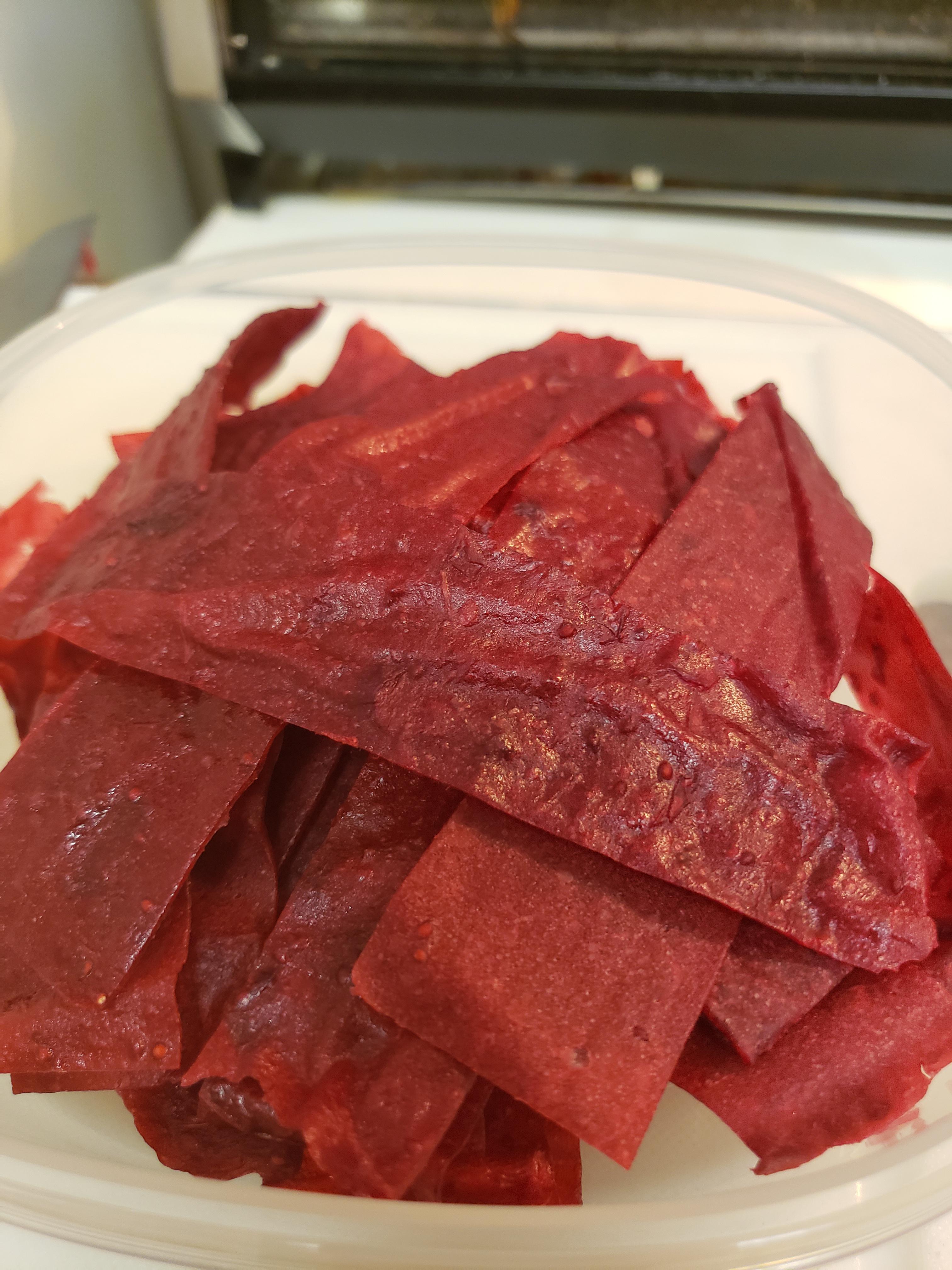 I made Cranberry fruit leather! Recipe in comments r/Kombucha