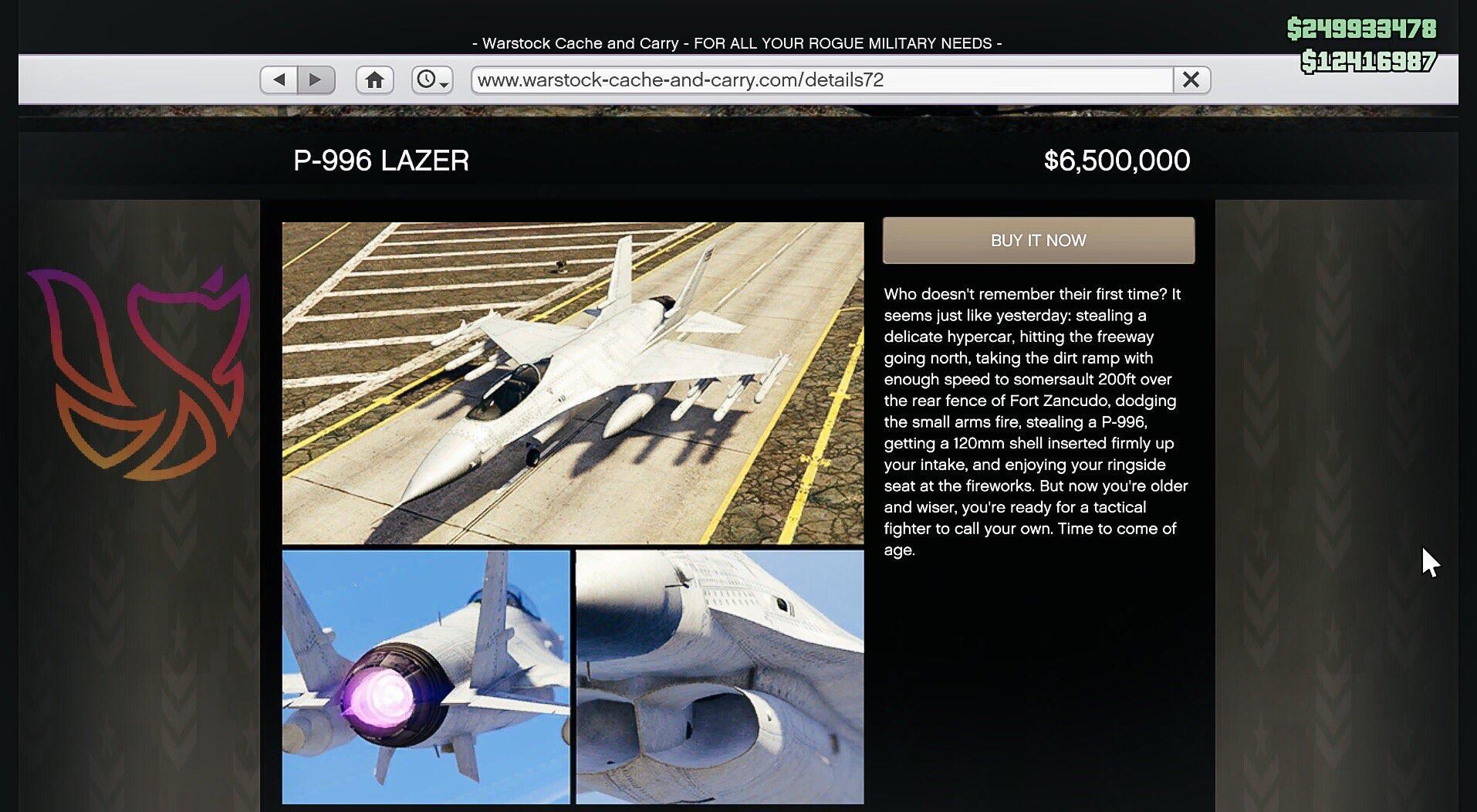 P 996 Lazer Location