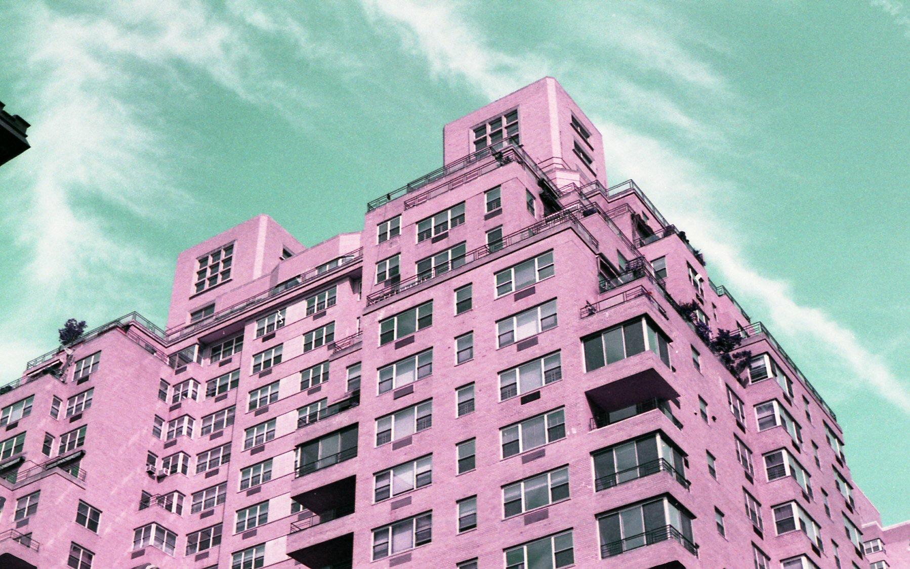 NYC Apartments (Canon Rebel GII/ Lomochrome Purple) r/analog