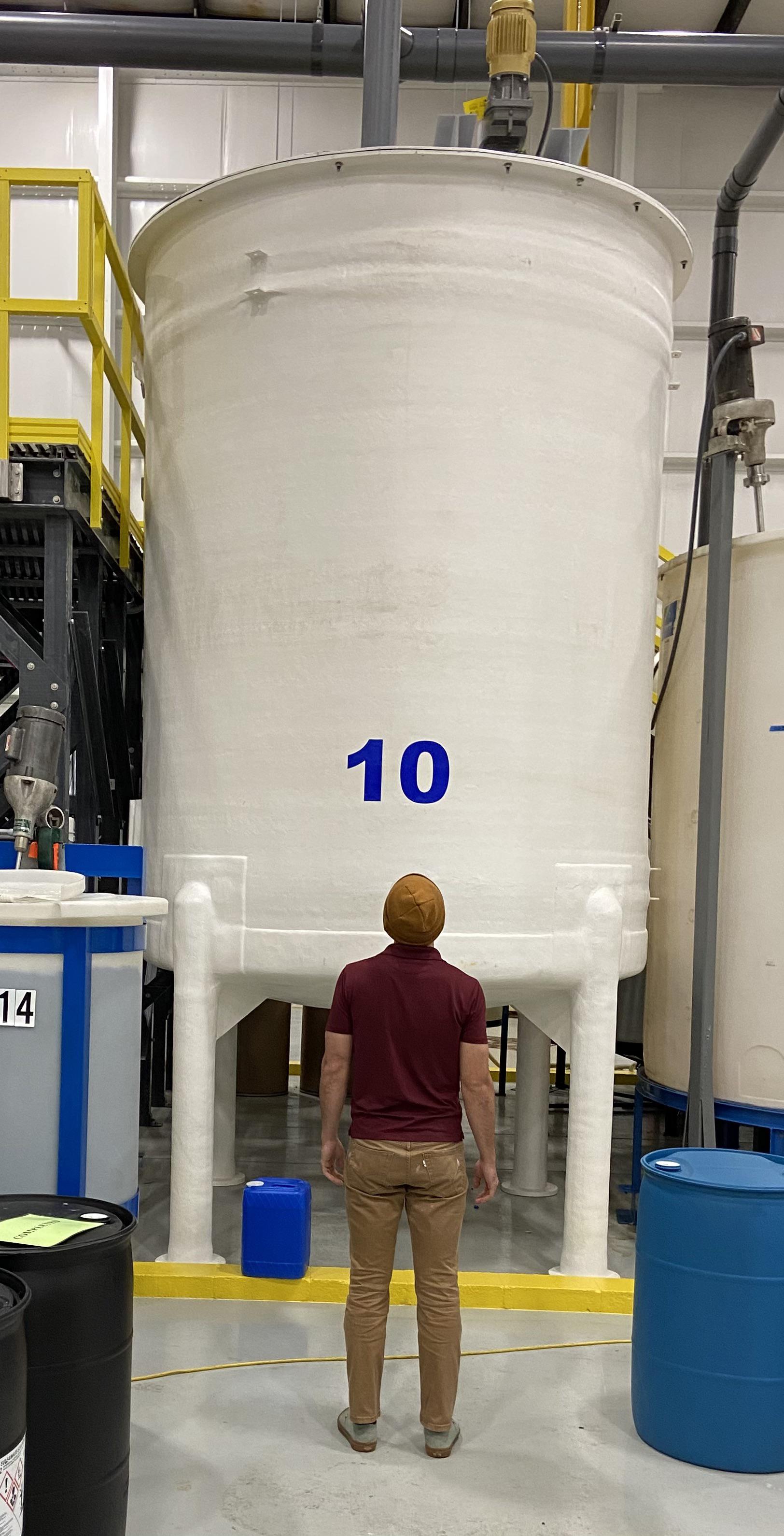 I see your 1500L poly reaction tanks and raise you my 15,000L