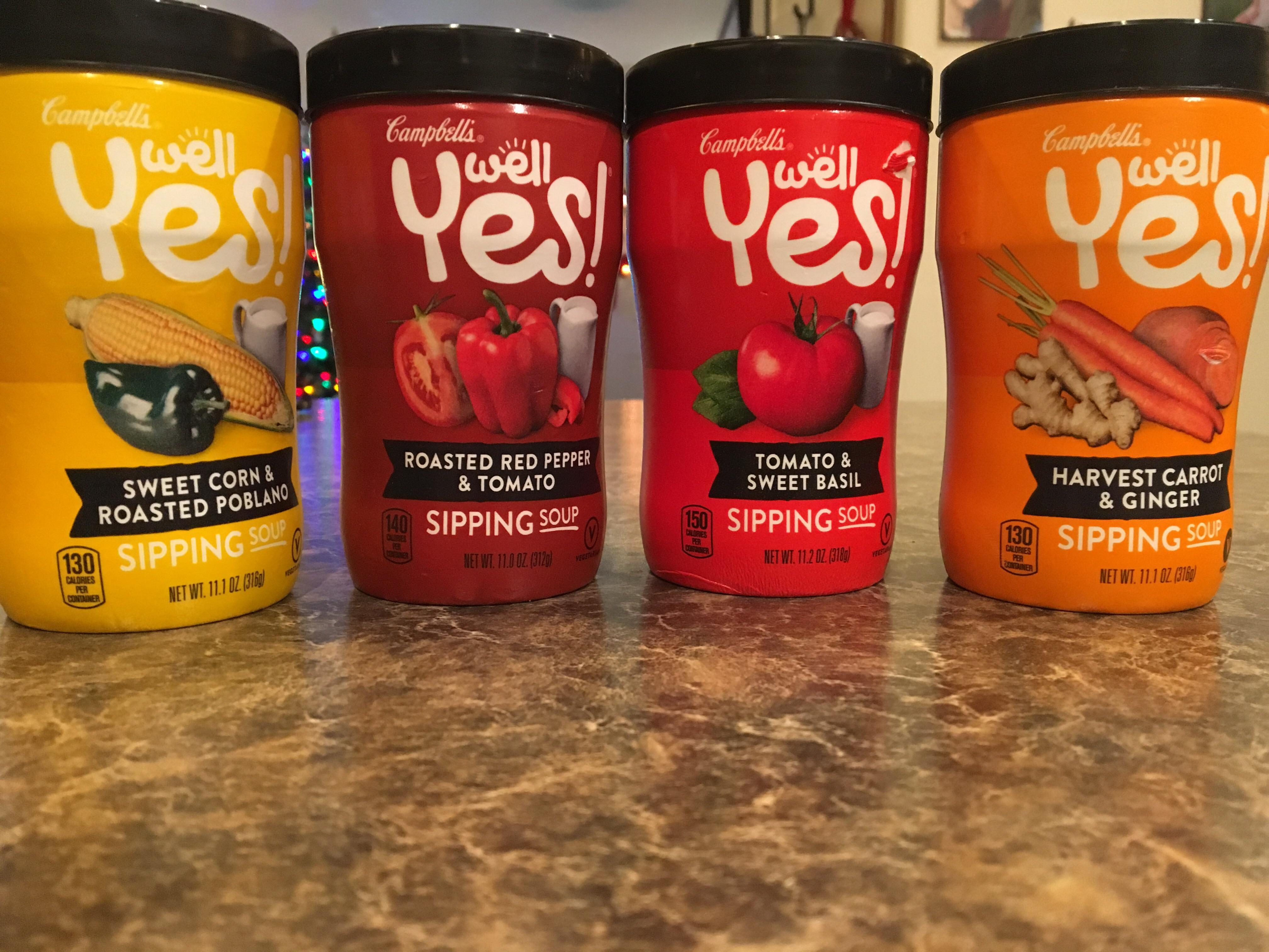 Just found these sipping soups at Walmart for 130150 calories each
