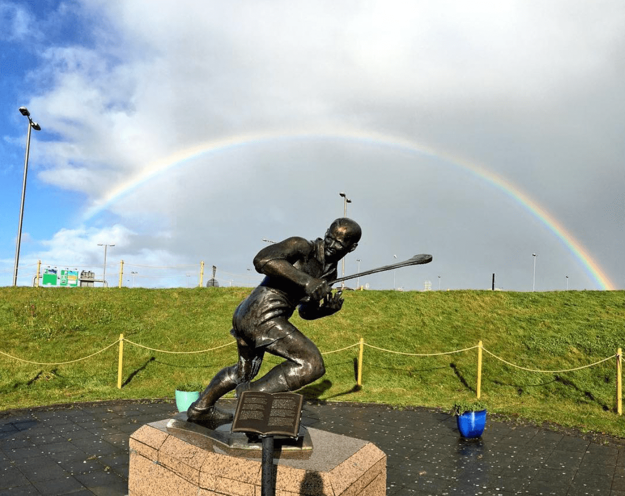 Great shot of the Christy Ring Statue at Cork Airport! r/ireland