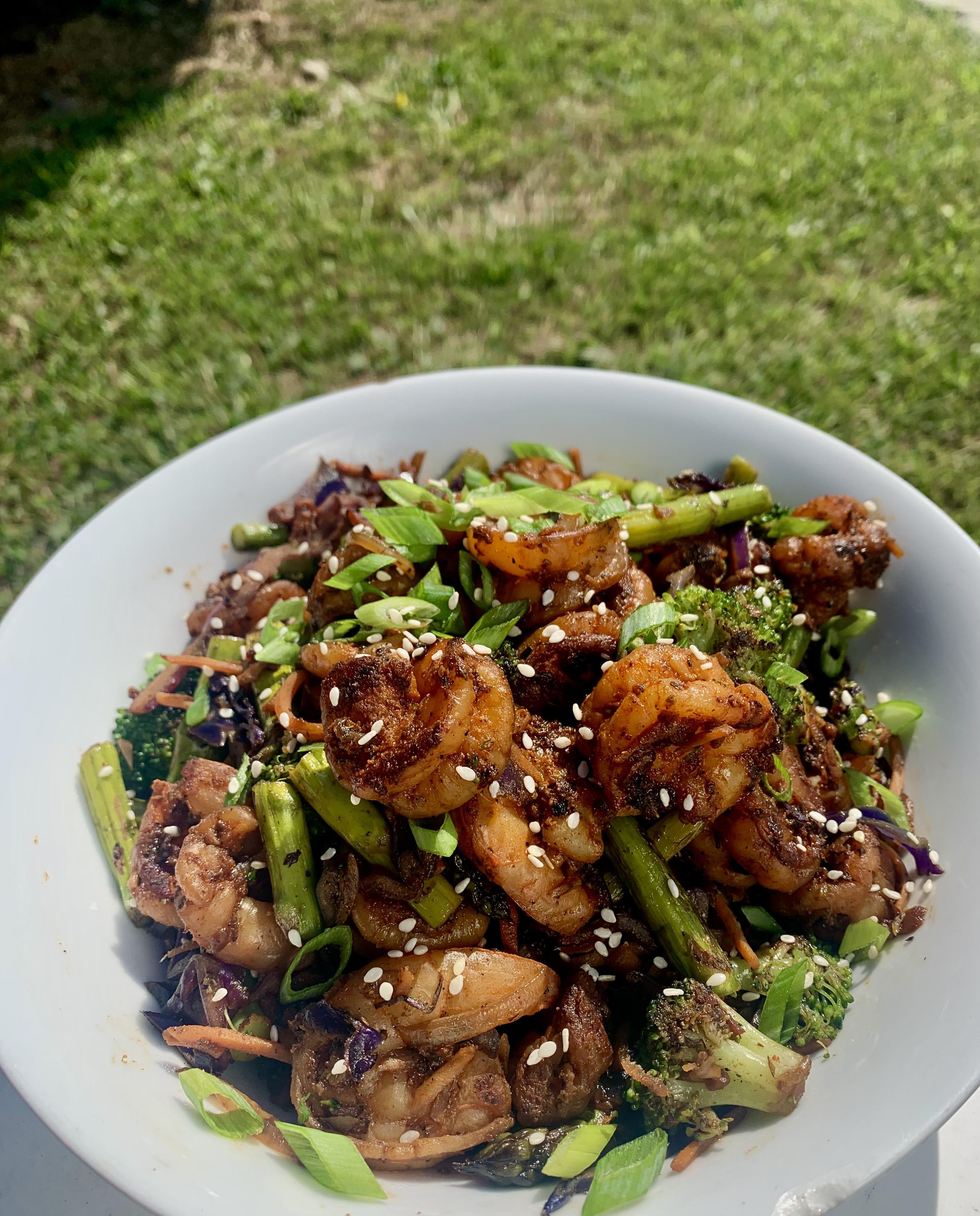 Shrimp stir fry r/ketorecipes
