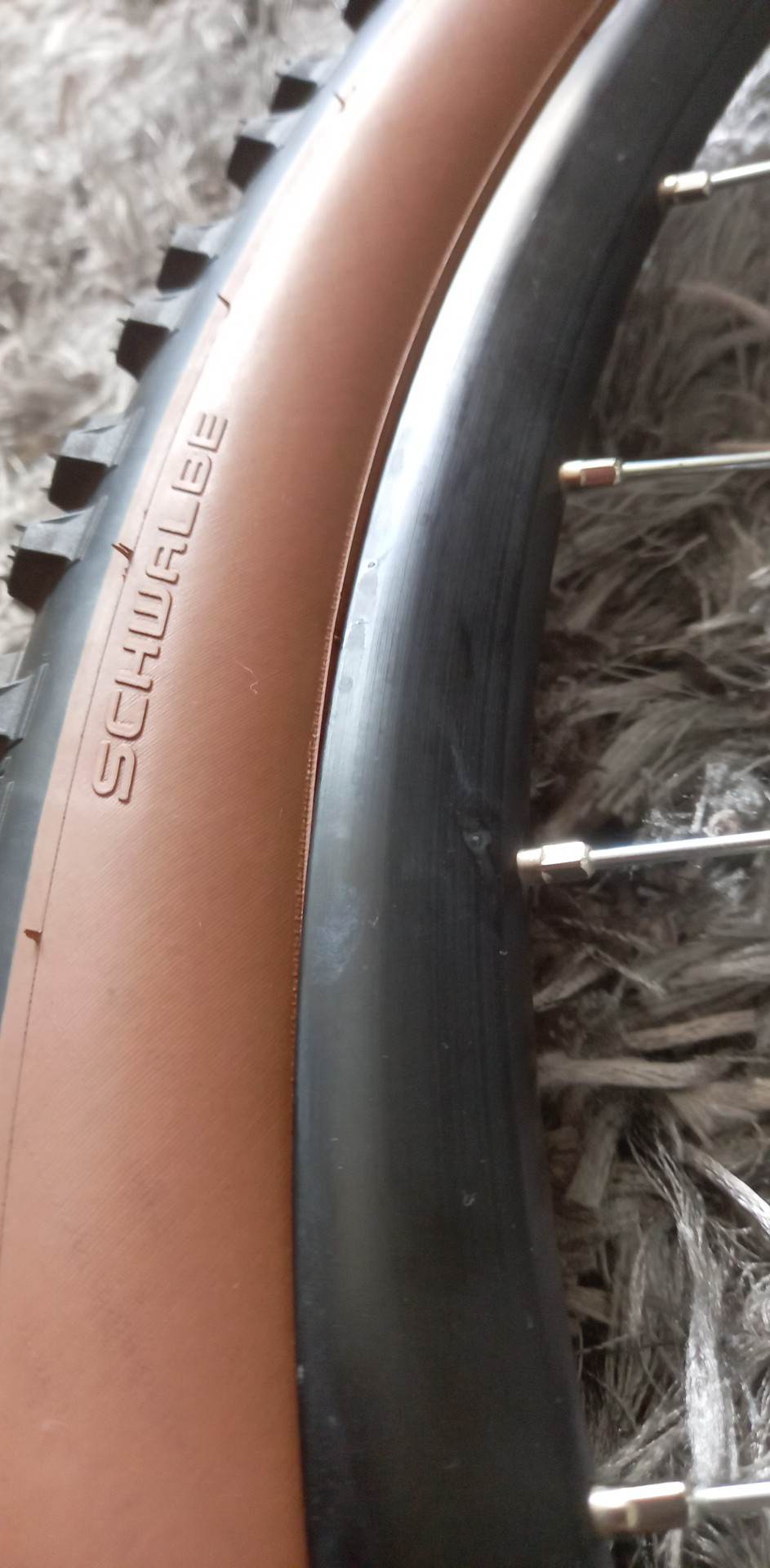 New tyre won't sit properly r/mountainbiking