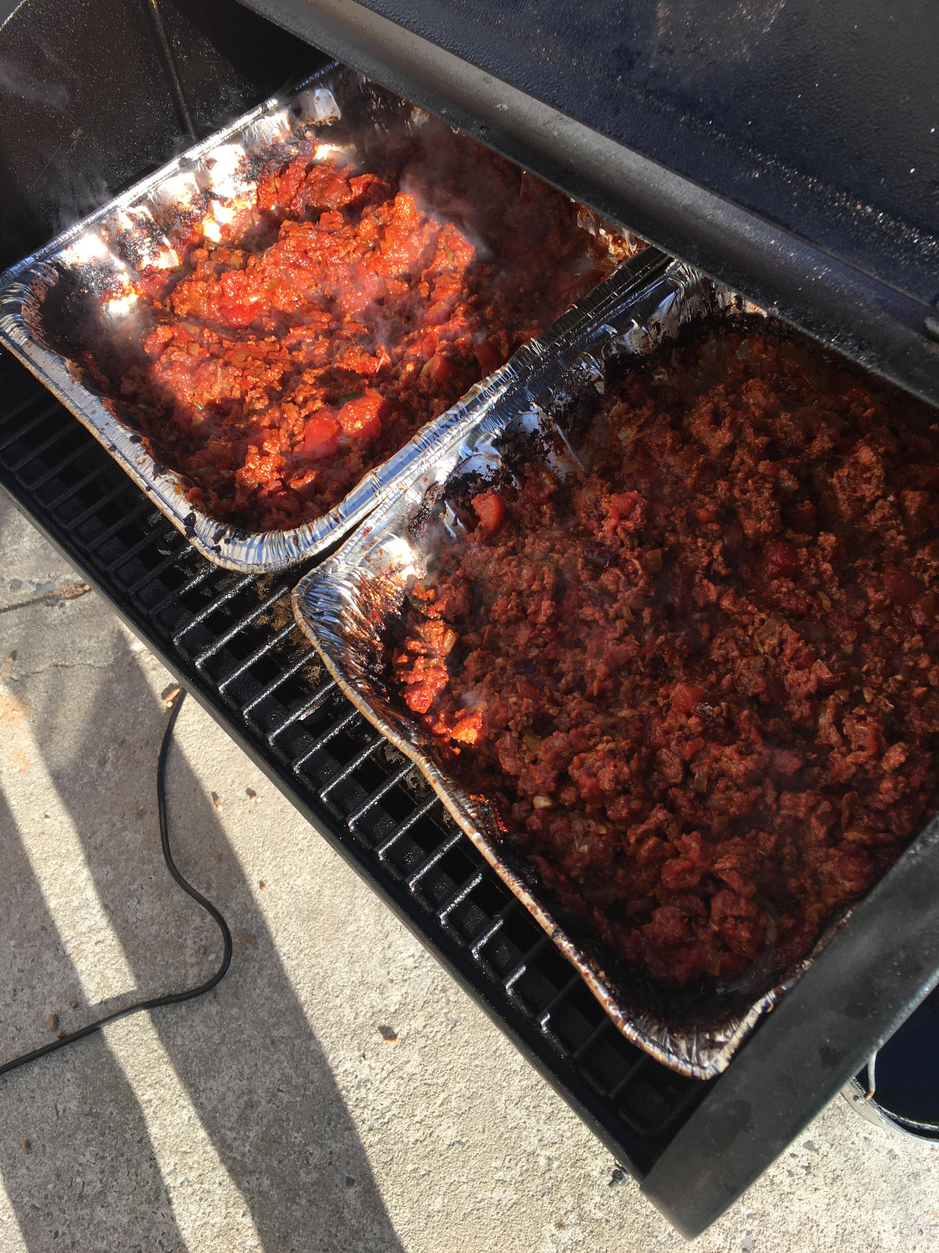 lil’ Chili Chili.. Meat Church recipe smoked 6 hours. r/Traeger