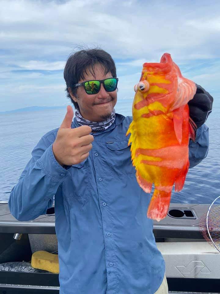 Rare neptune grouper caught in the waters of the Philippines. r/Fishing