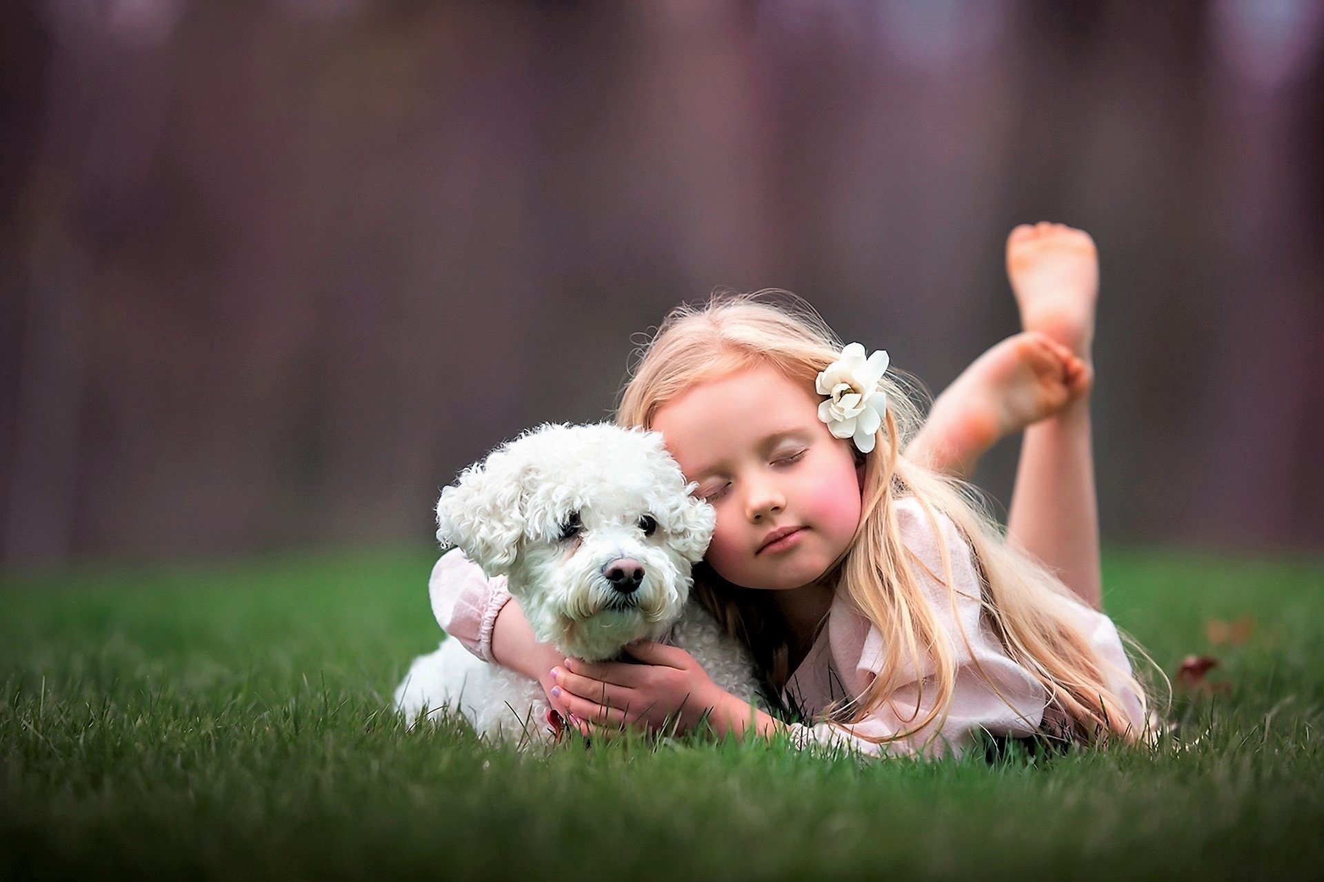 Little Girl and Her dog r/puppy