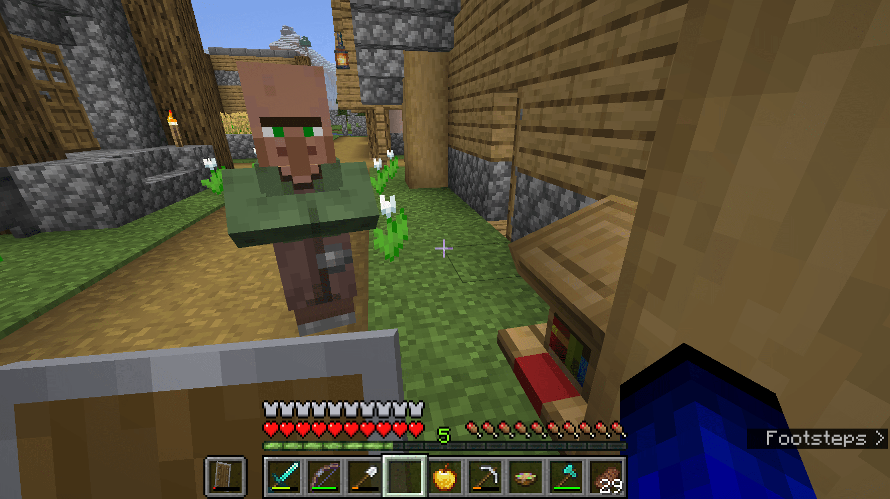 I healed this villager from a zombie villager and he won't take any