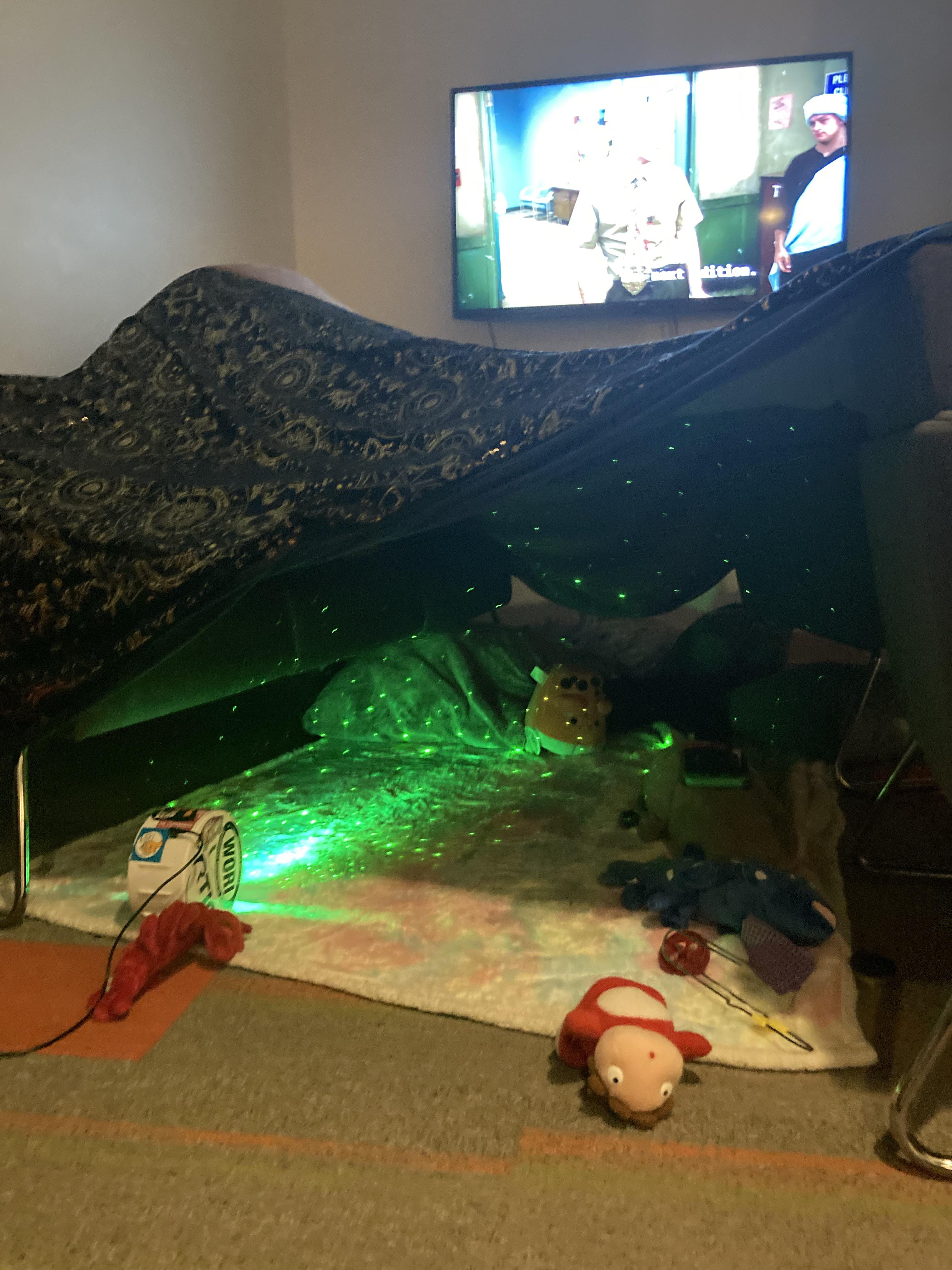 Rate this blanket fort I built for my friends and I while we were