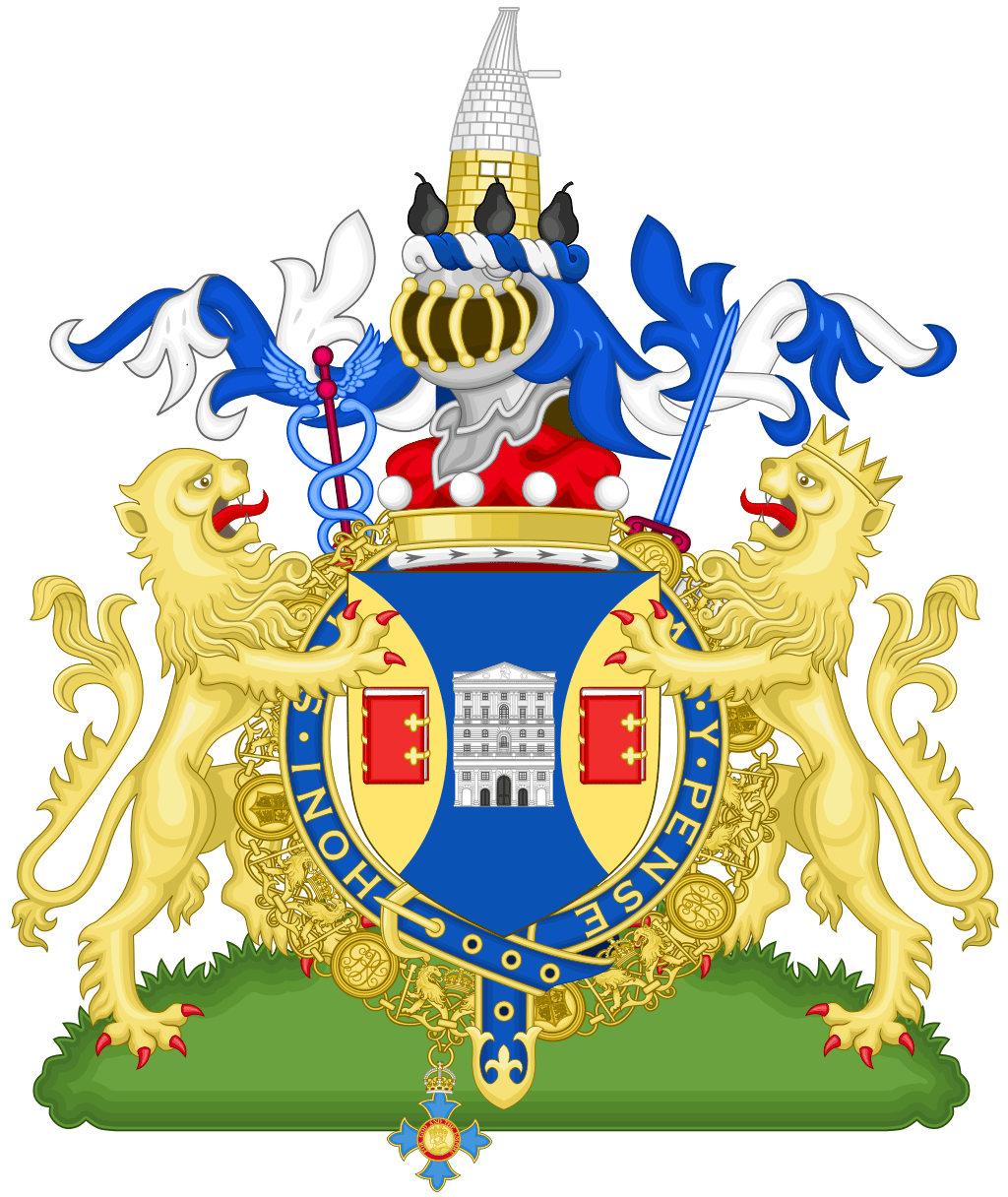 The Coat of Arms of Mervyn King, Baron King of Lothbury r/heraldry