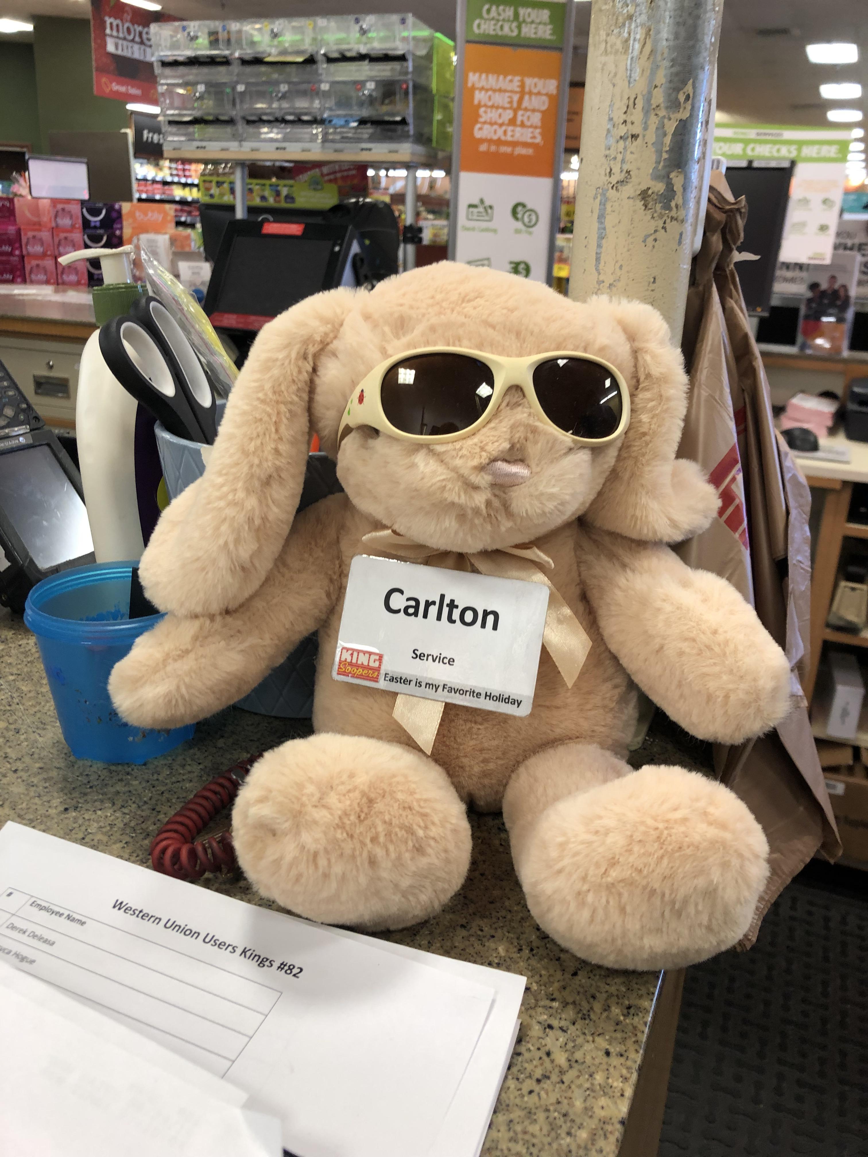 This is our best service desk employee (we even made him the name tag