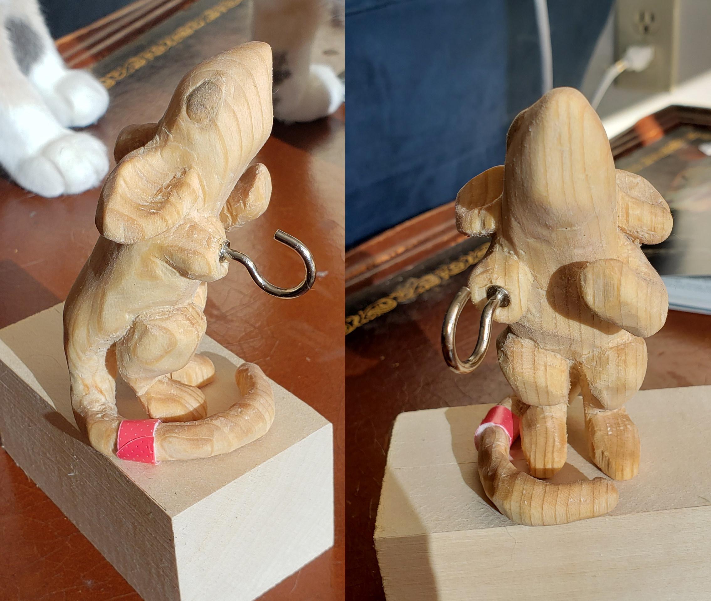 Wood carving Got myself some better equipment, Happy new year from