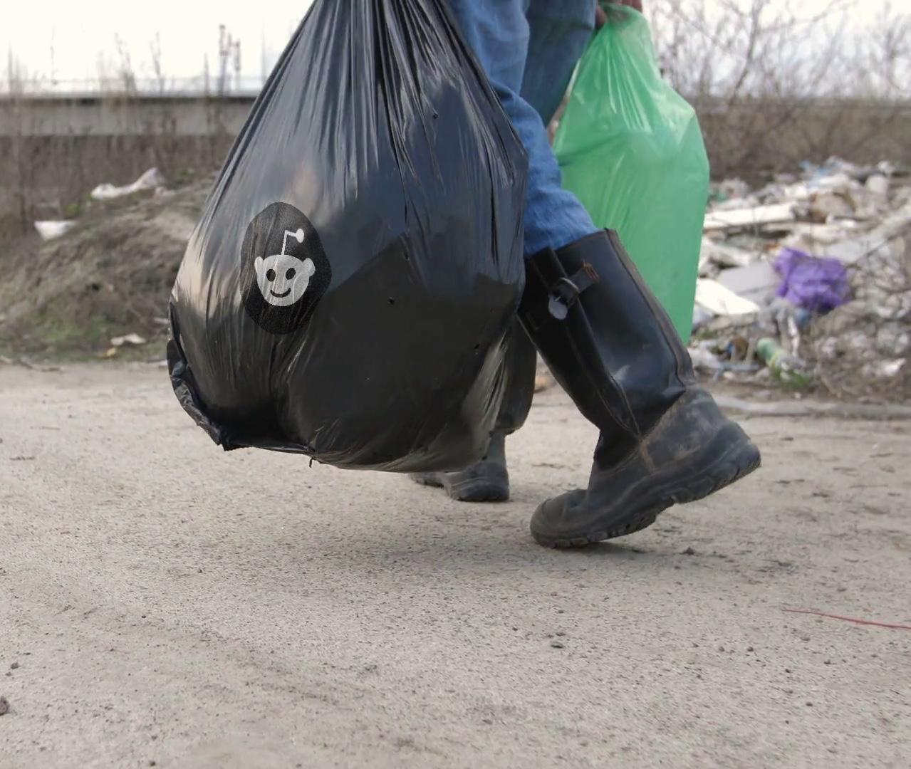 I spent all night picking up the trash and antivaxxer posts on Reddit