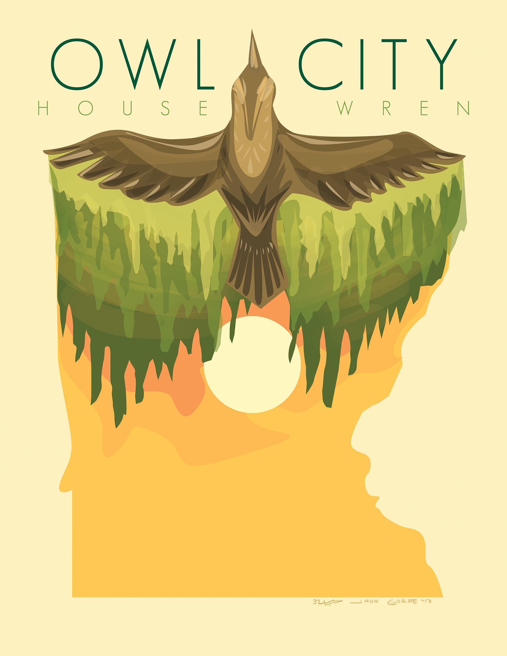 fanart for Owl City's "House Wren" r/OWLCITY