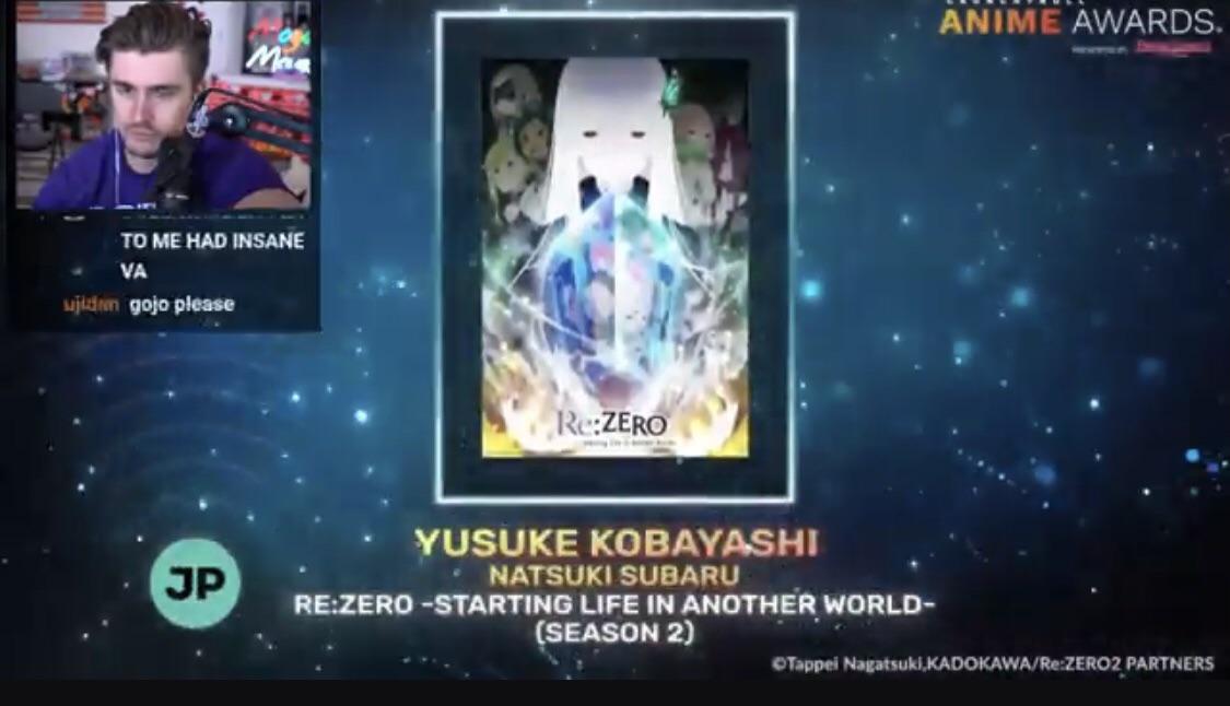 [media] Our Subaru won best Japanese VA at the anime awards! Super