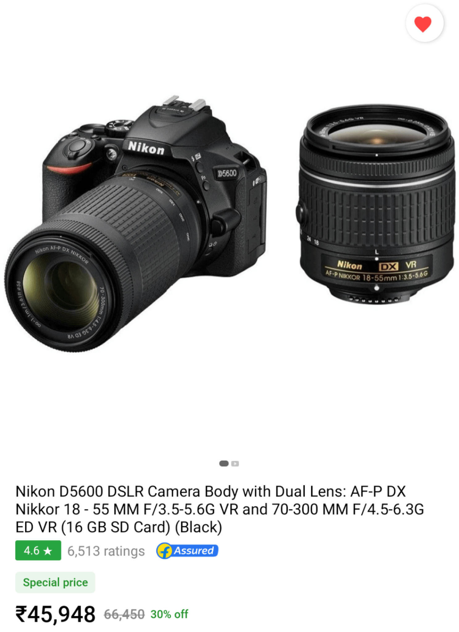 Is Nikon D5600 with a 1855mm and 70300mm lens a good choice for a