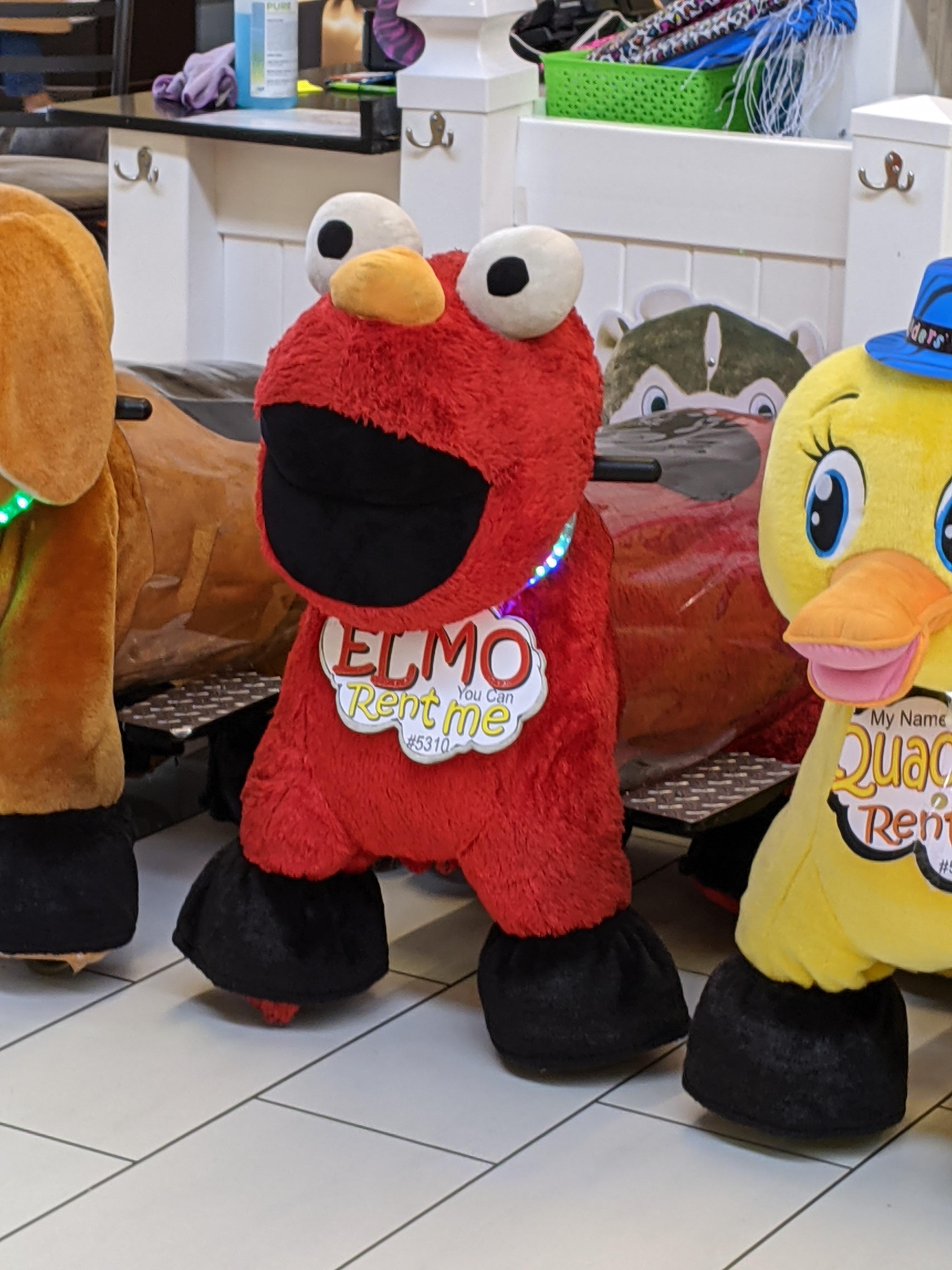 PsBattle This rideon Elmo.