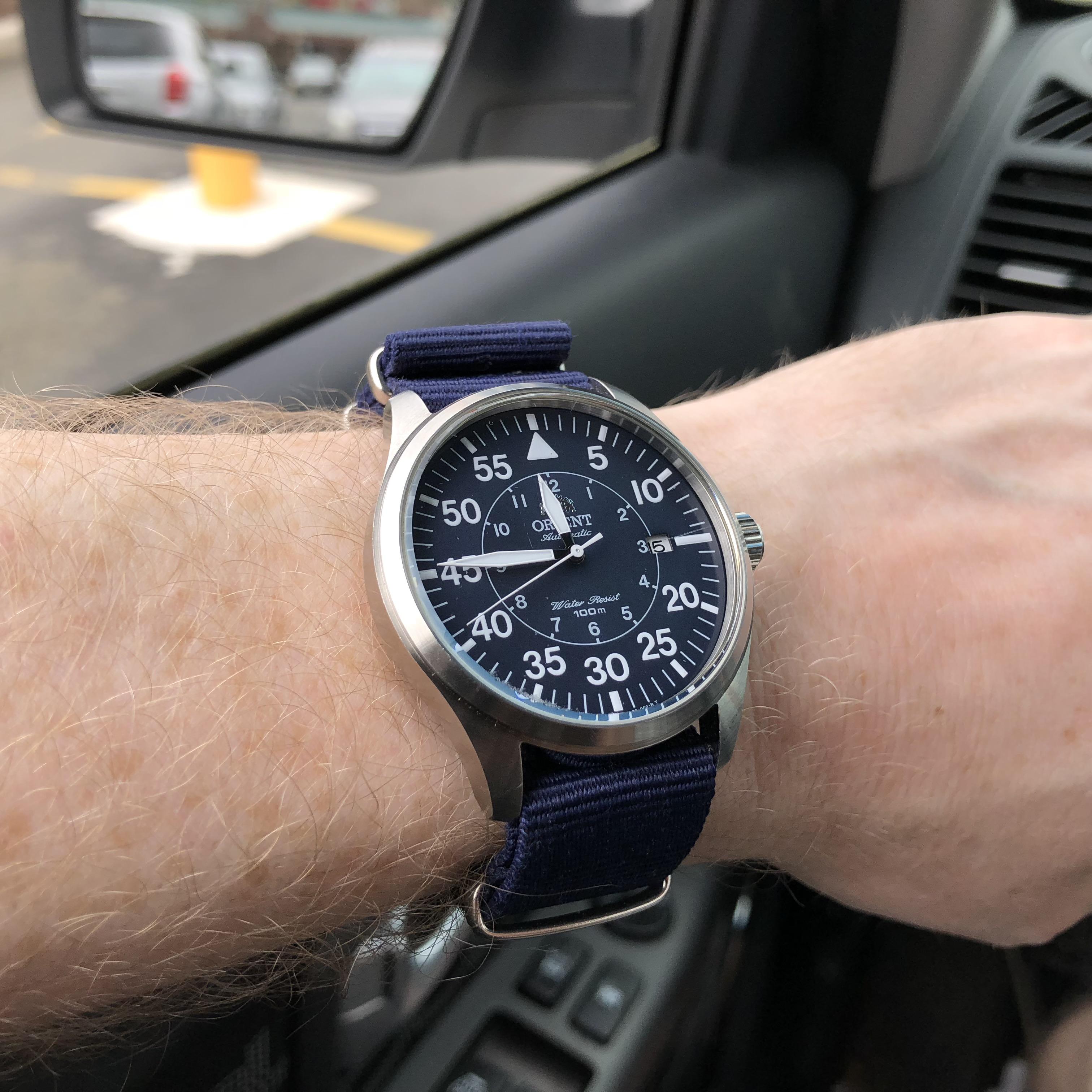 [Orient] Flight blue dial so legible! r/Watches