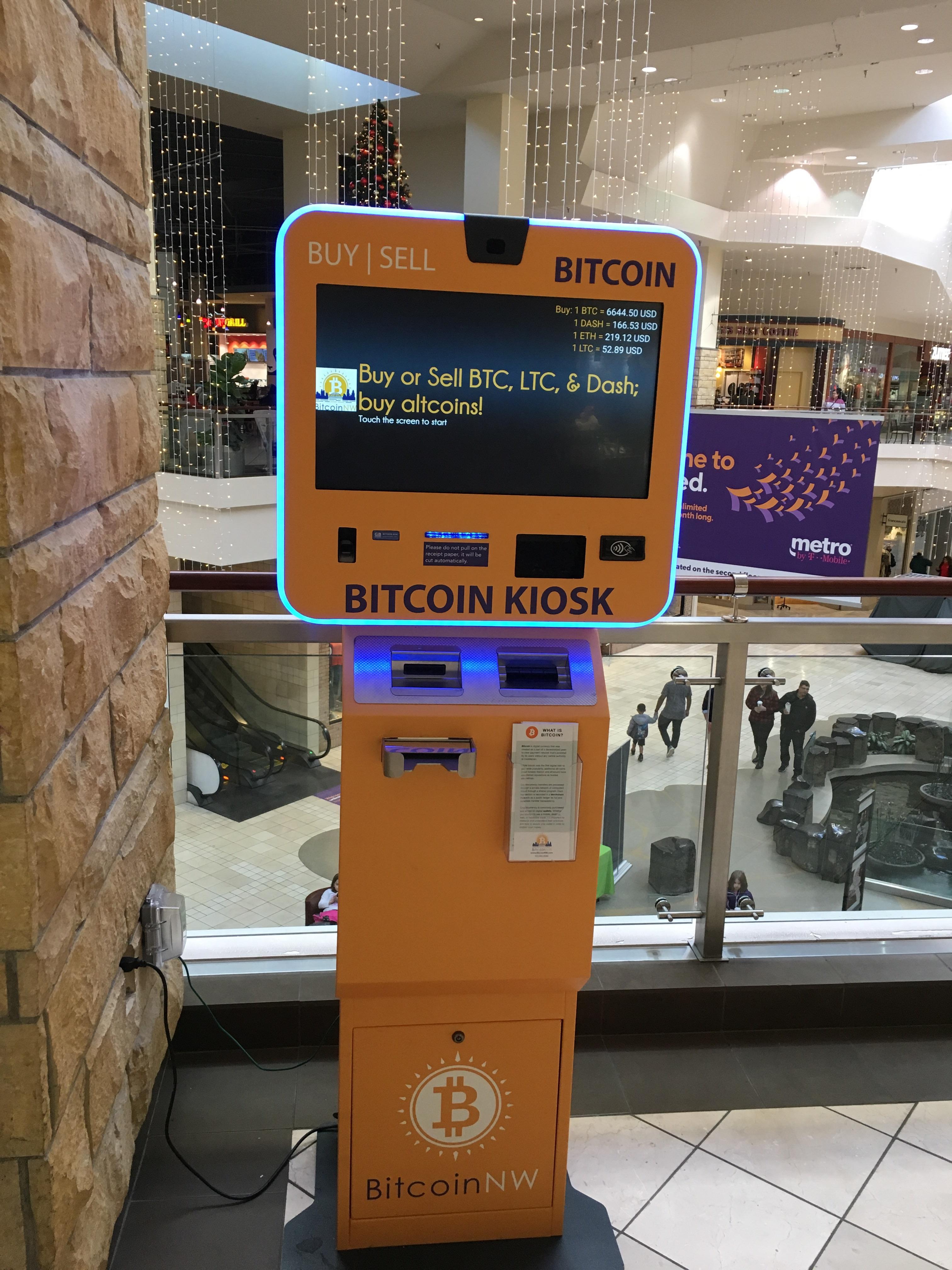 Bitcoin Kiosk at Clackamas Town Center, Oregon CryptoCurrency