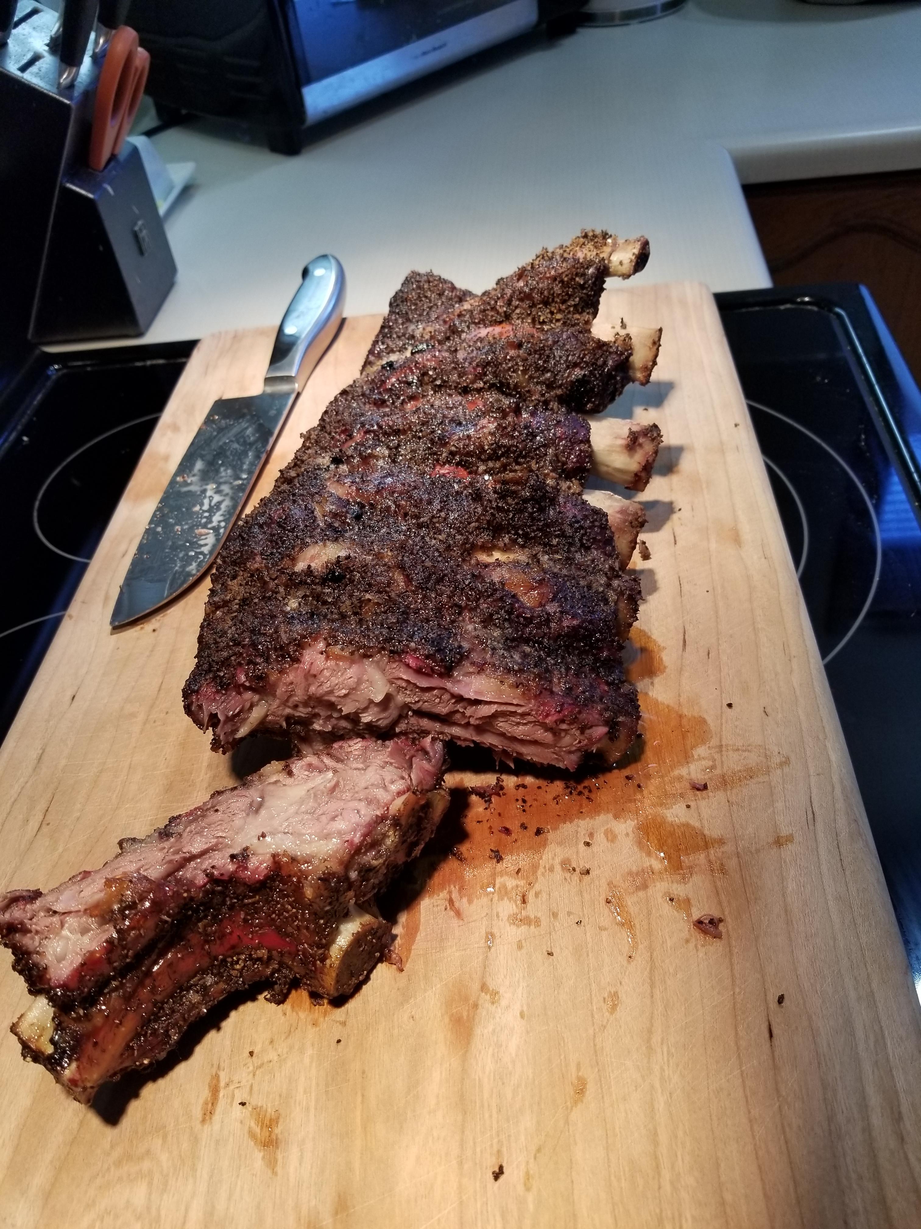 Eating these beef ribs makes me feel like the best dad in the Town of