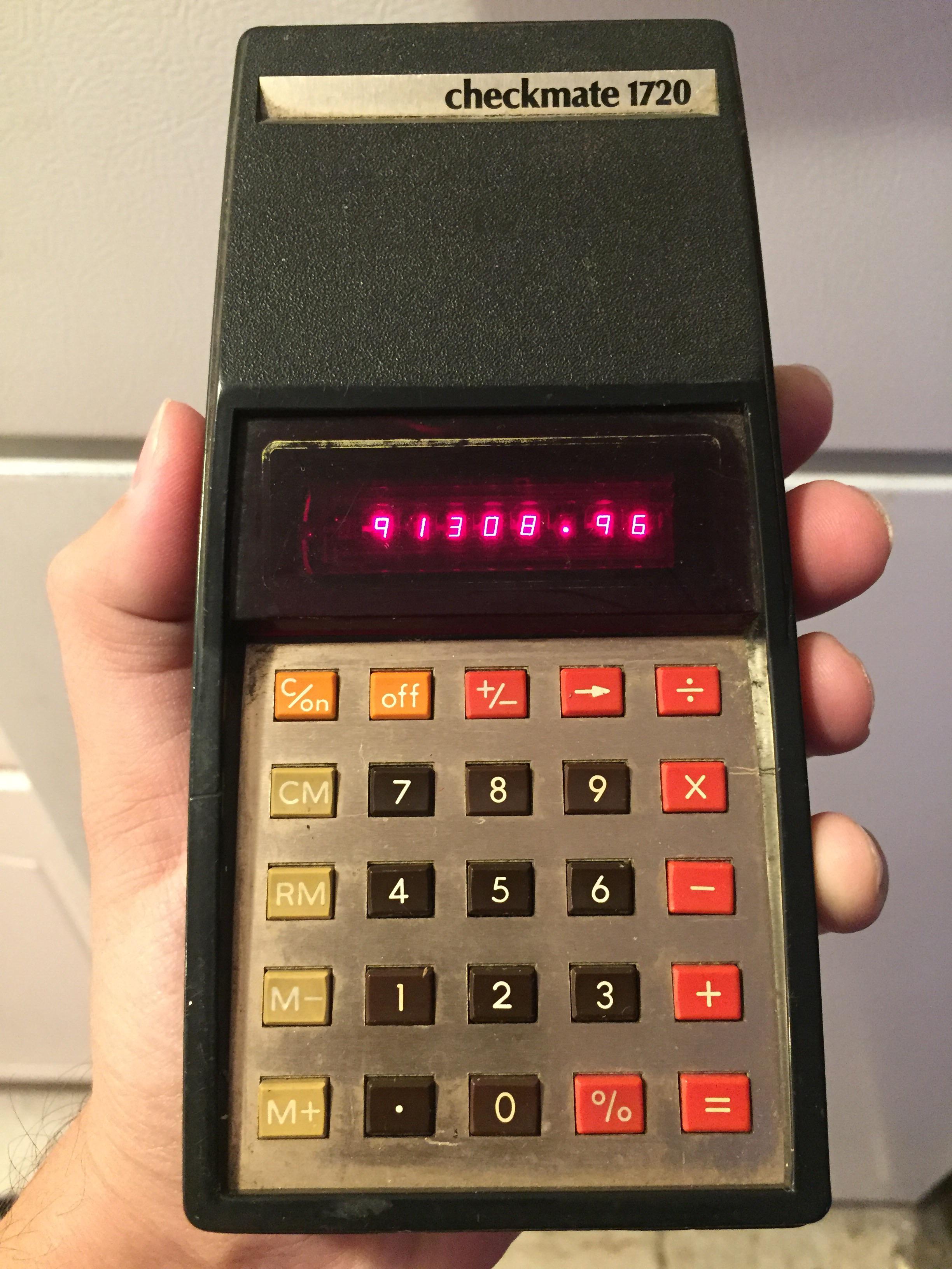Cool old calculator from a thrift store calculators