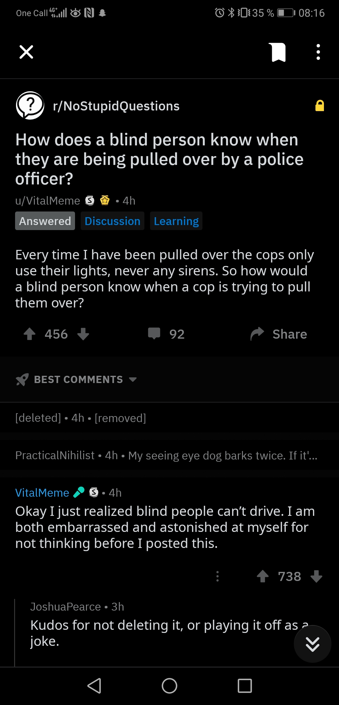 Kudos to him though r/facepalm