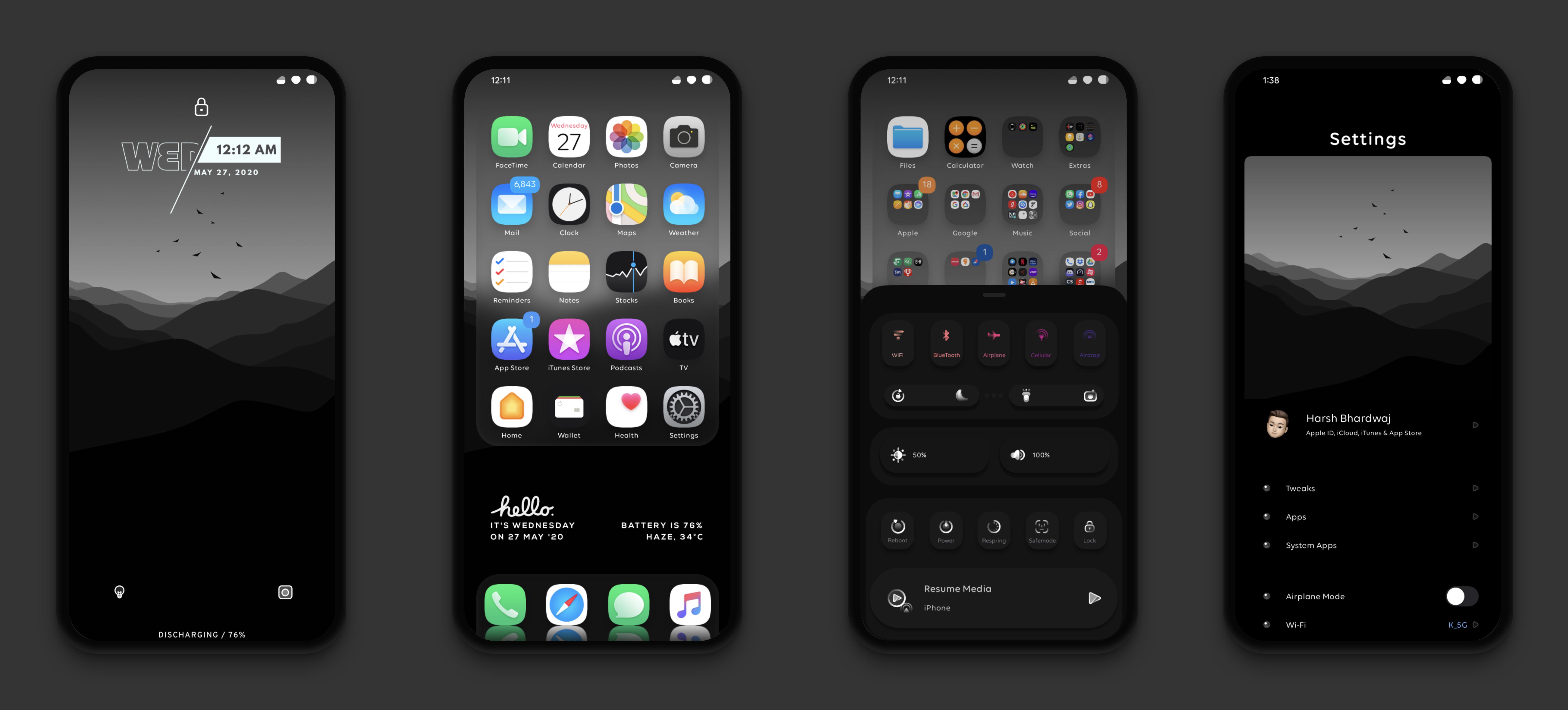 [Setup] Grey iPhone 11 Pro Max r/iOSthemes