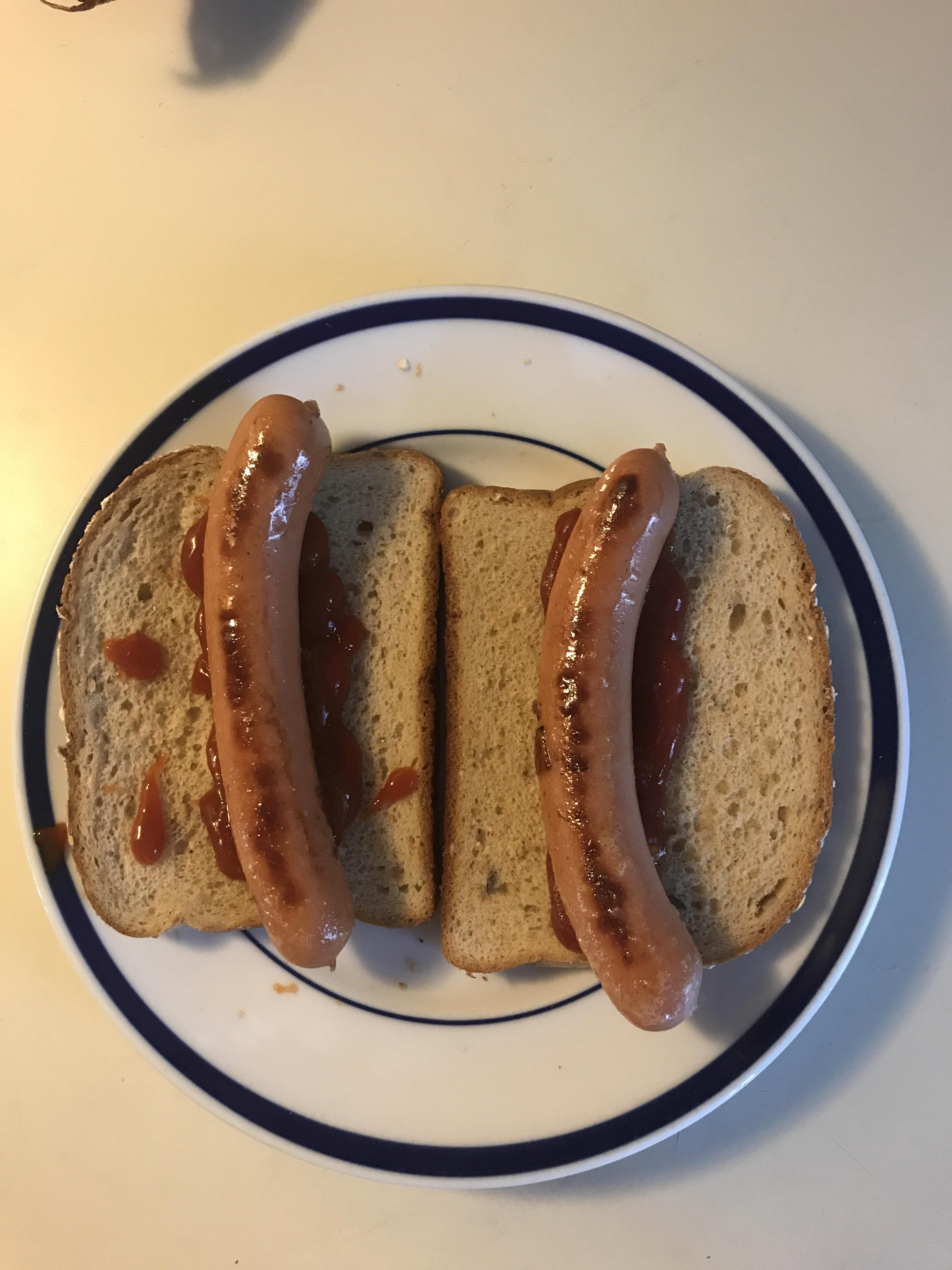 Expired ketchup and buns r/shittyfoodporn