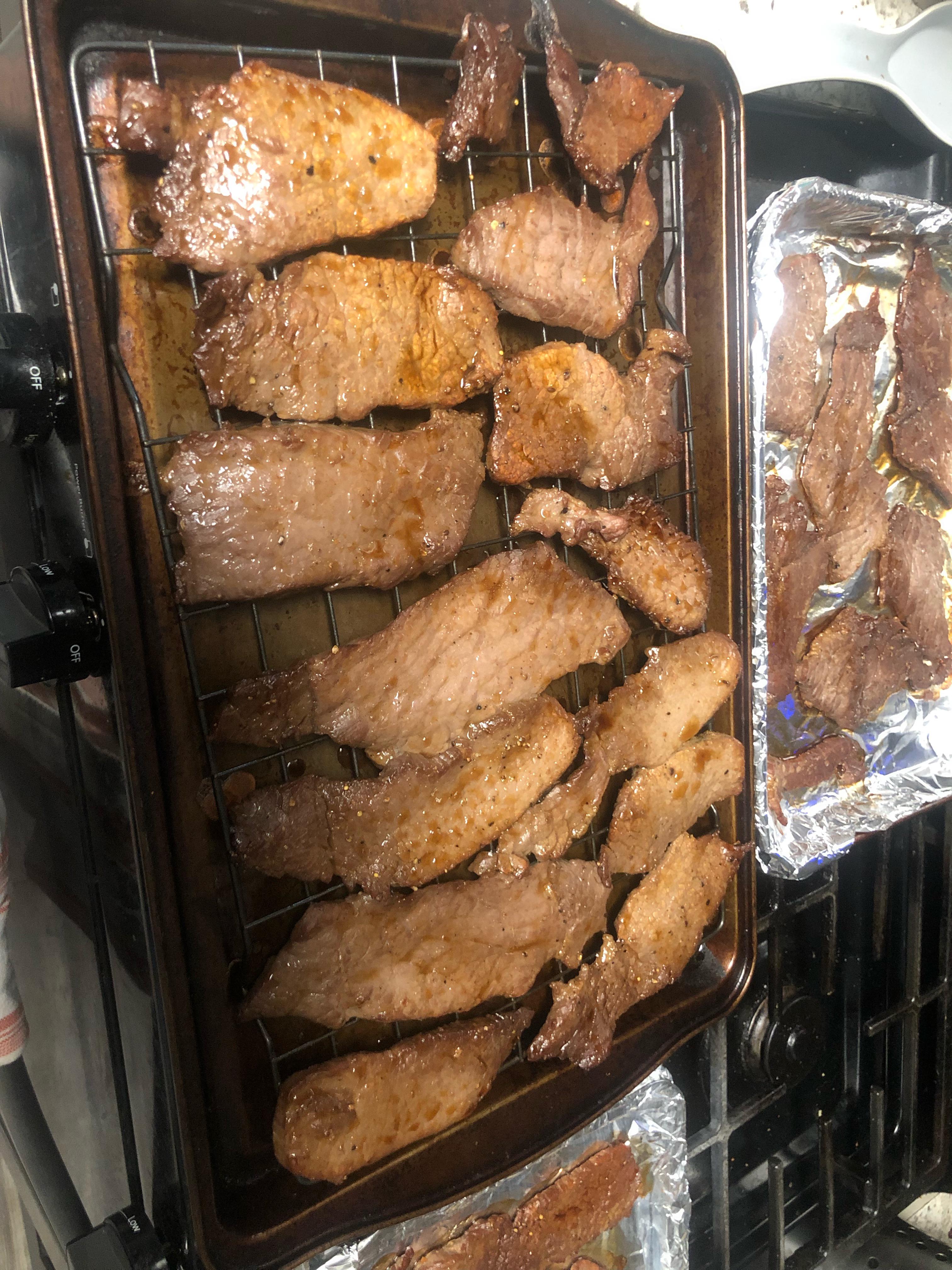 Pretreated jerky, as per instructions, seems too cooked for the