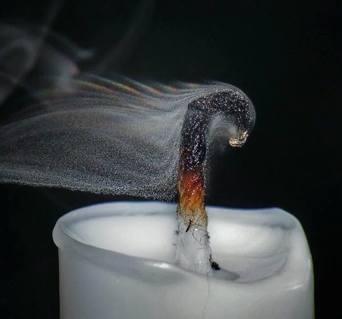 A picture demonstrating how smoke is particulate matter suspended in air r/chemistry