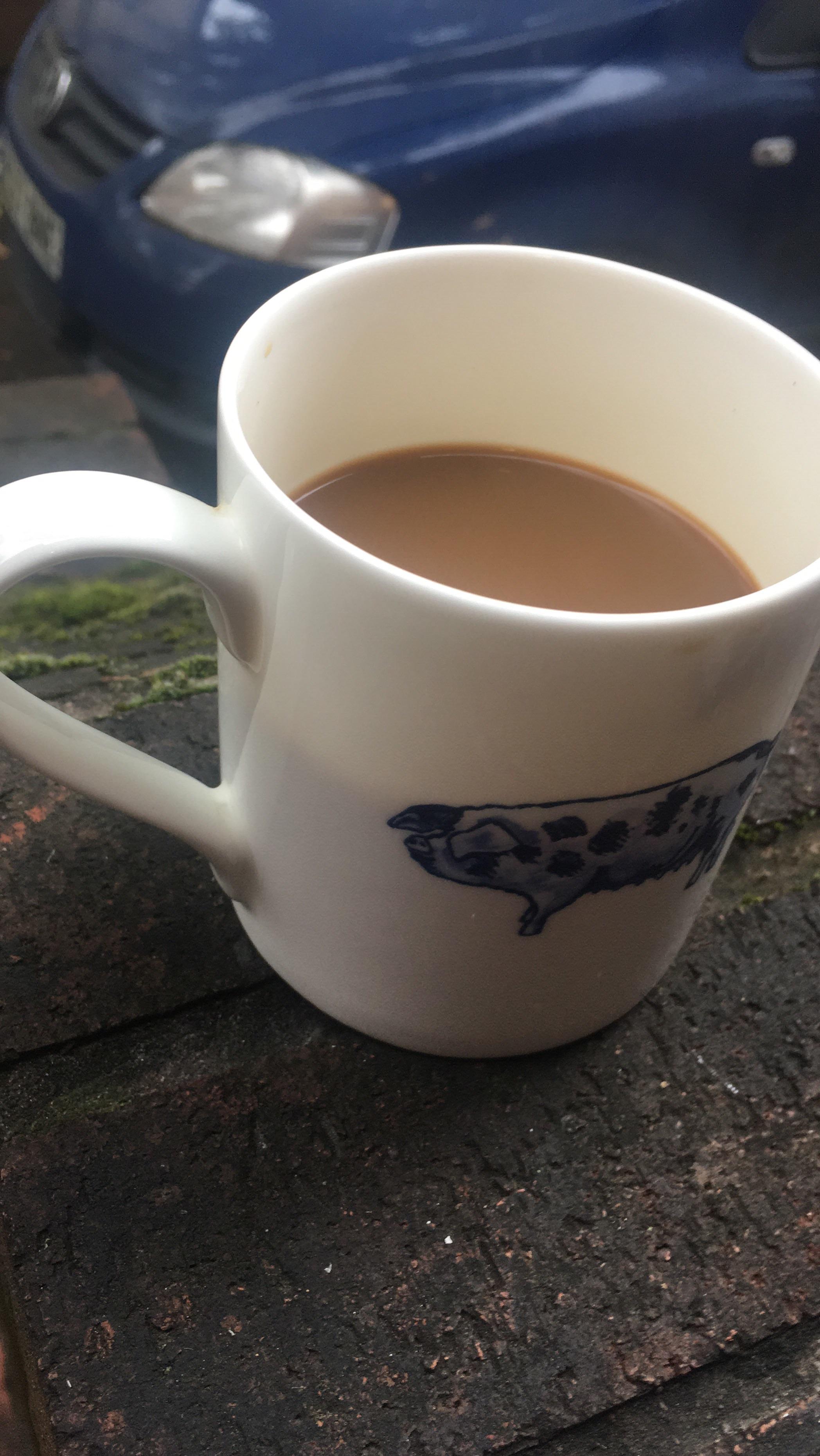 Having my morning coffee and I realised I could see the level of the