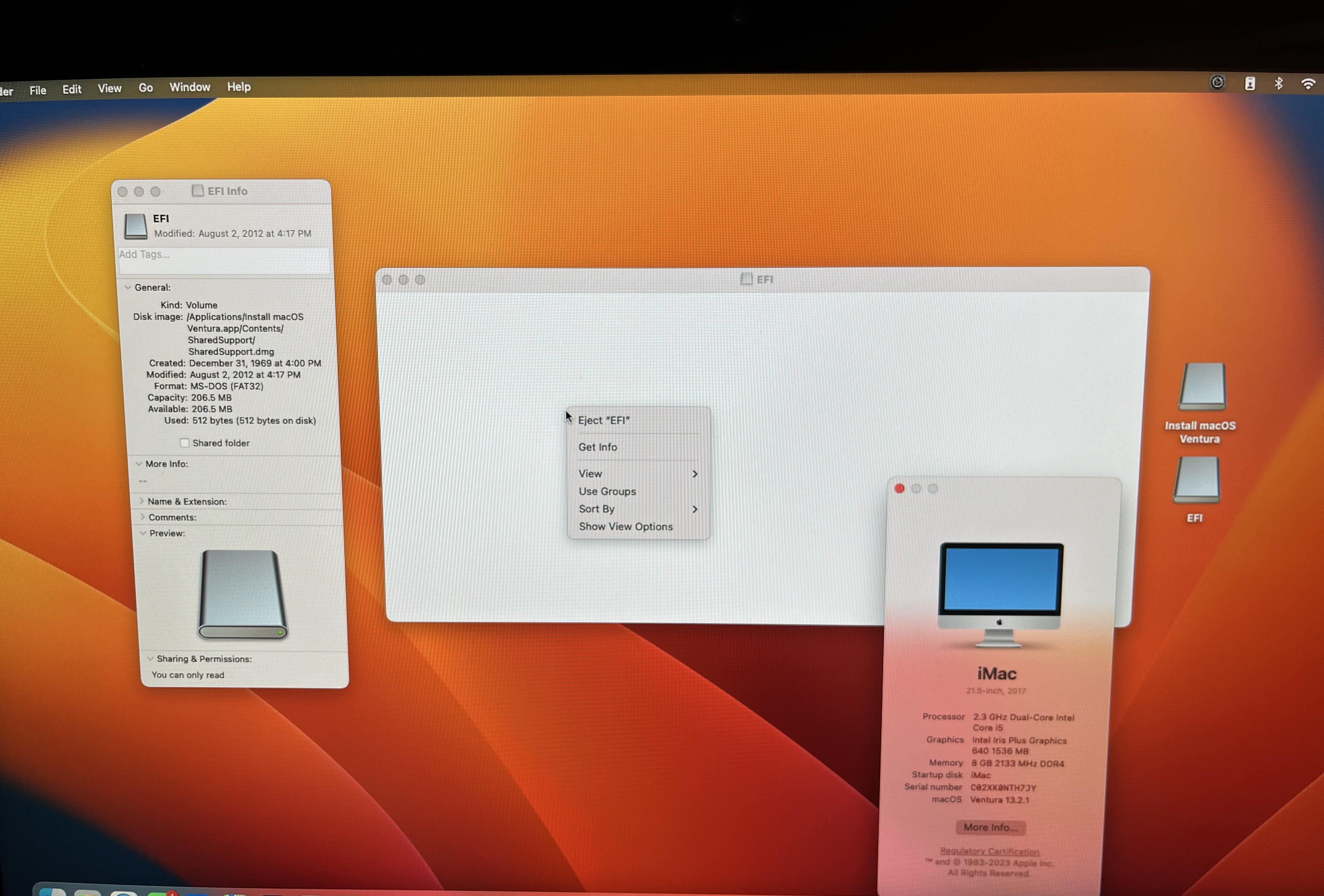 EFI read only. I’m following this tutorial https//youtu.be